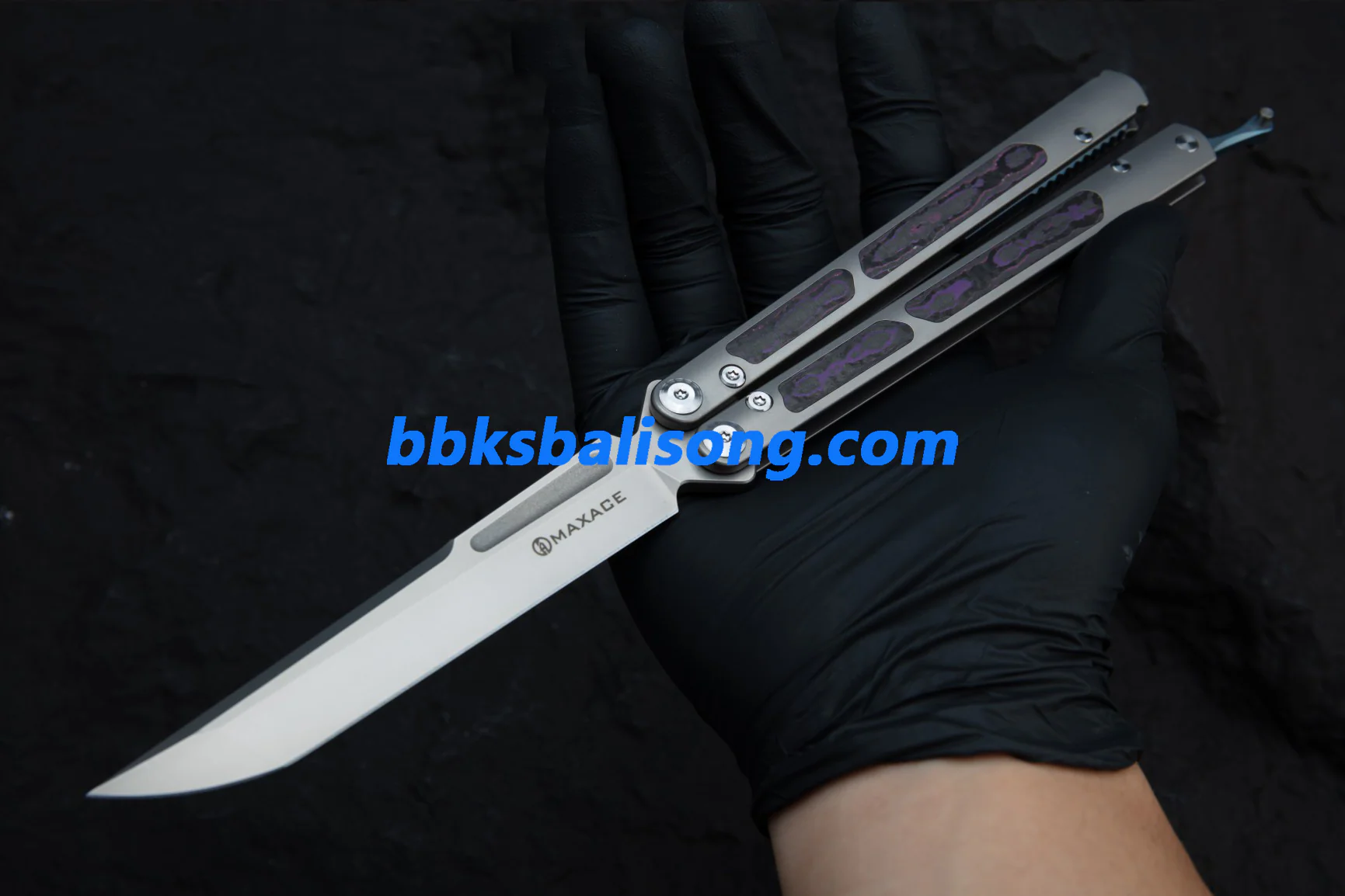 Maxace Covenant-III Balisong Butterfly Knife TC4 Handle M390 Blade Bushing System EDC Tools Folding Knives - Image 8