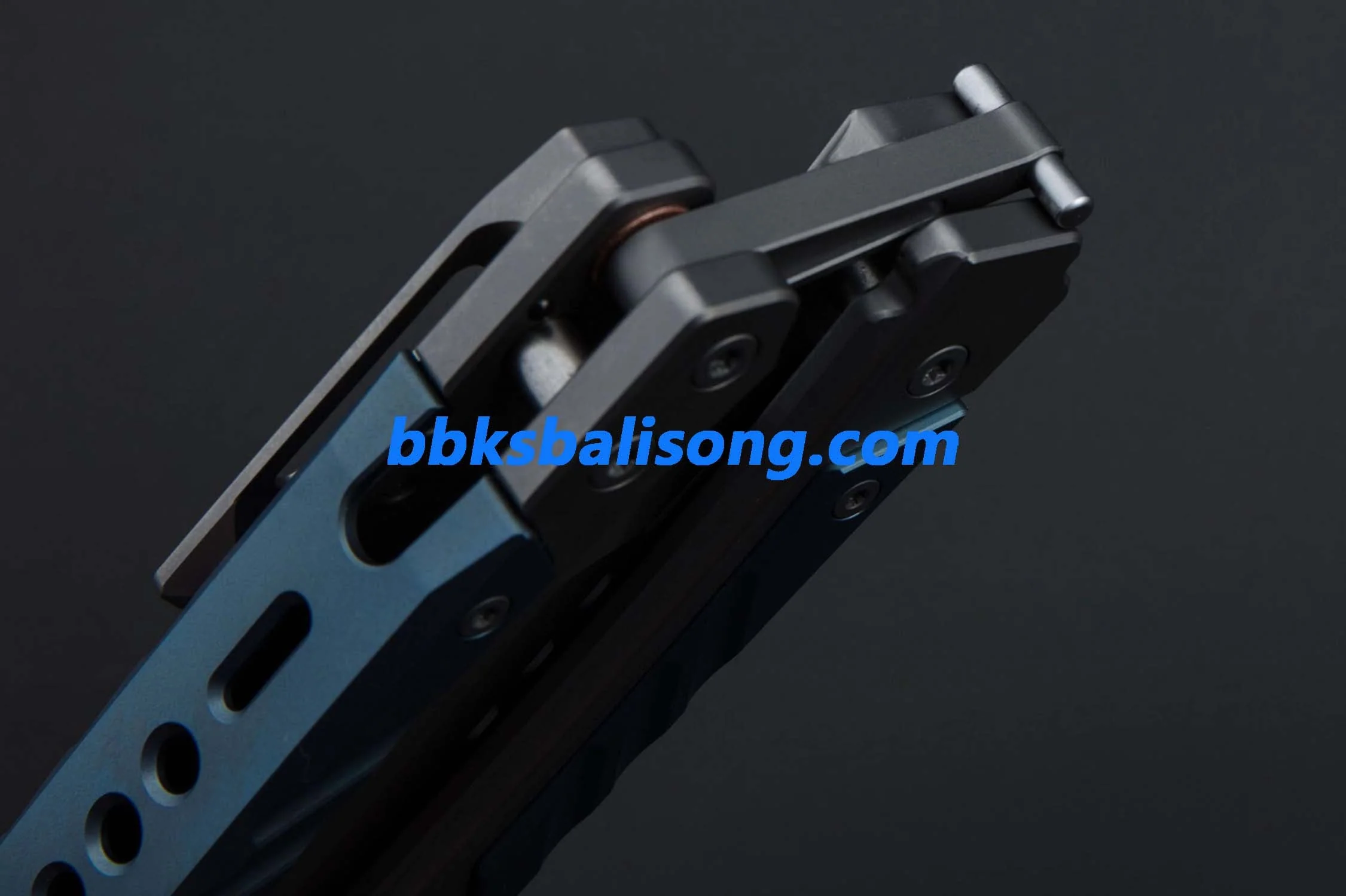 Maxace Duke II Balisong Titanium Handle M390 Blade Bearing System - Image 13