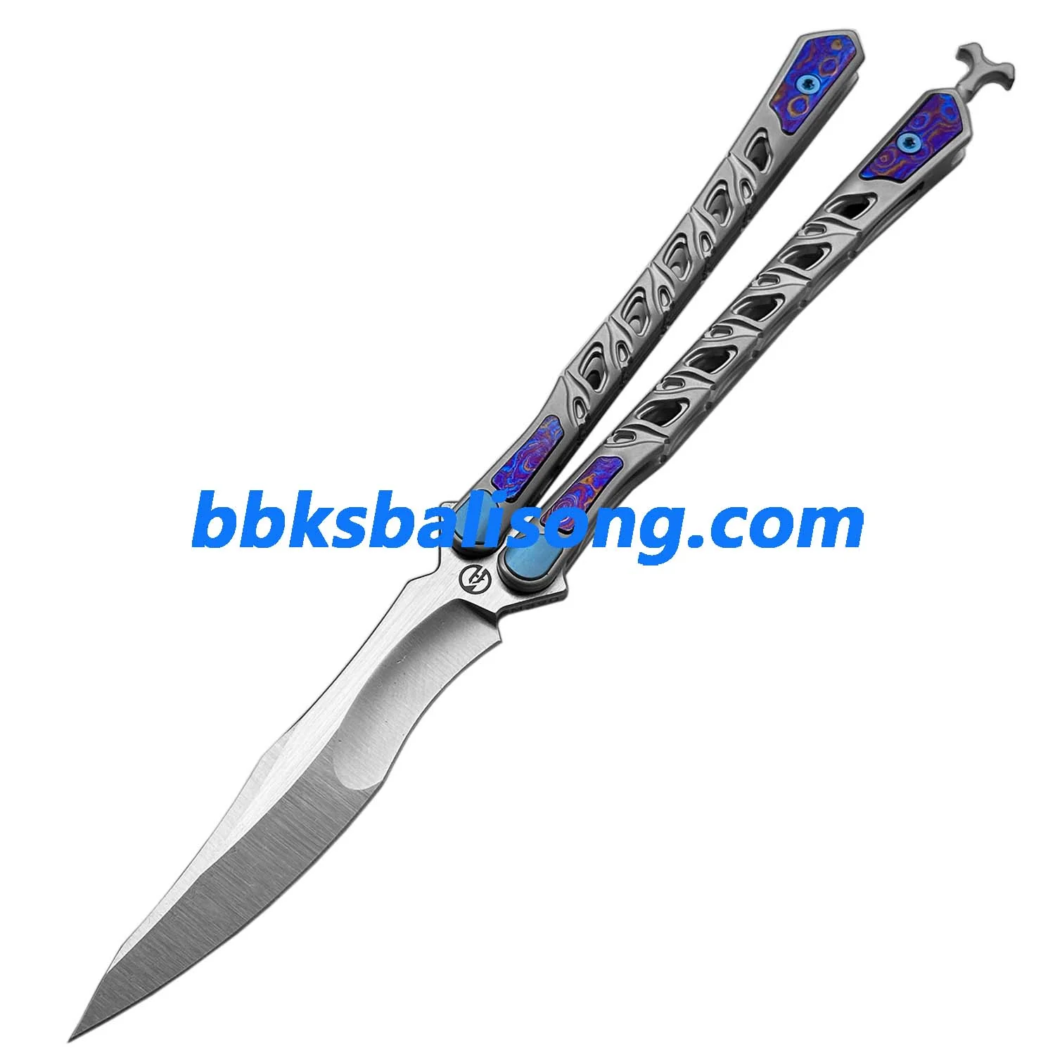 Maxace Skeleton II Balisong M390 Steel Blade Titanium Handles - Image 5