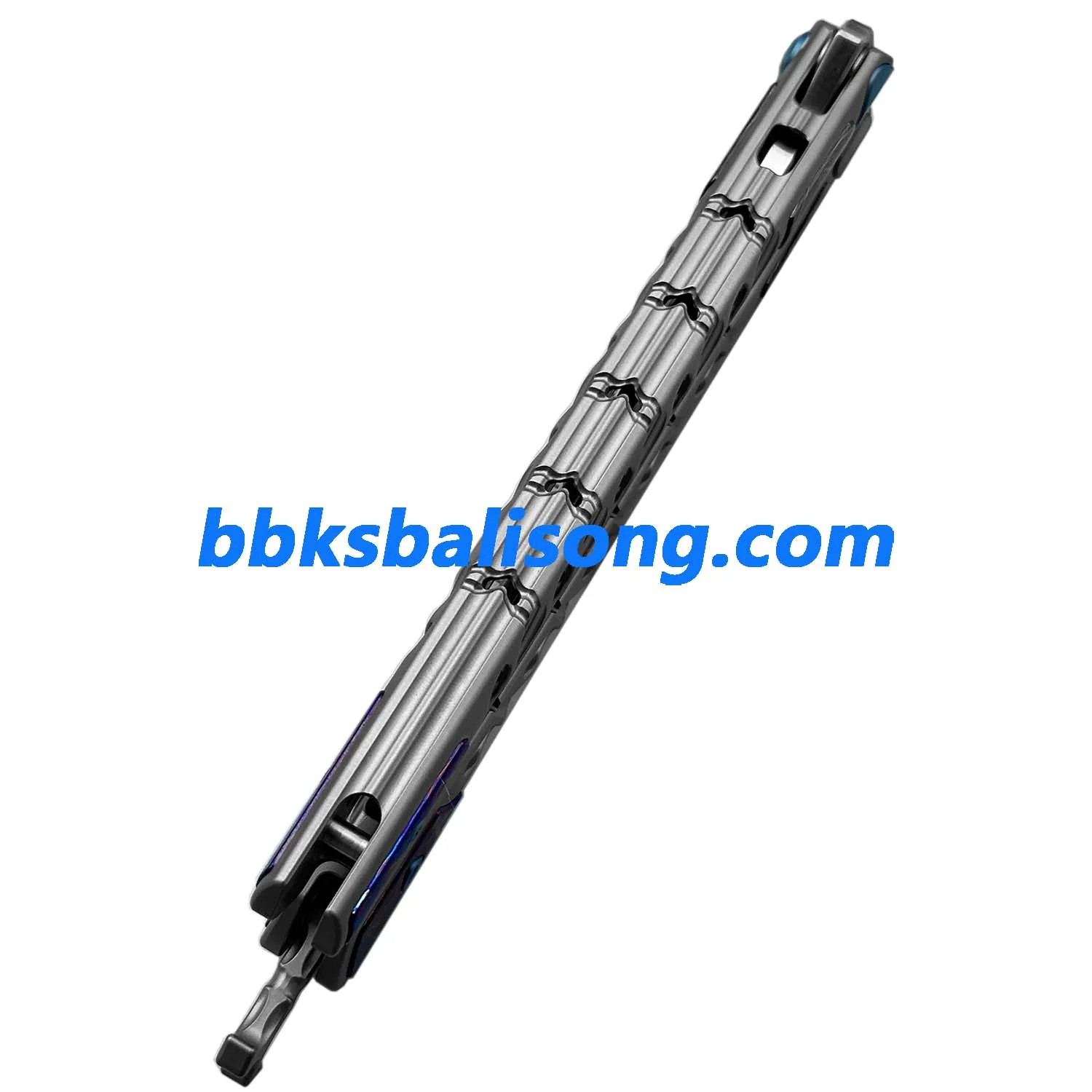Maxace Skeleton II Balisong M390 Steel Blade Titanium Handles - Image 6