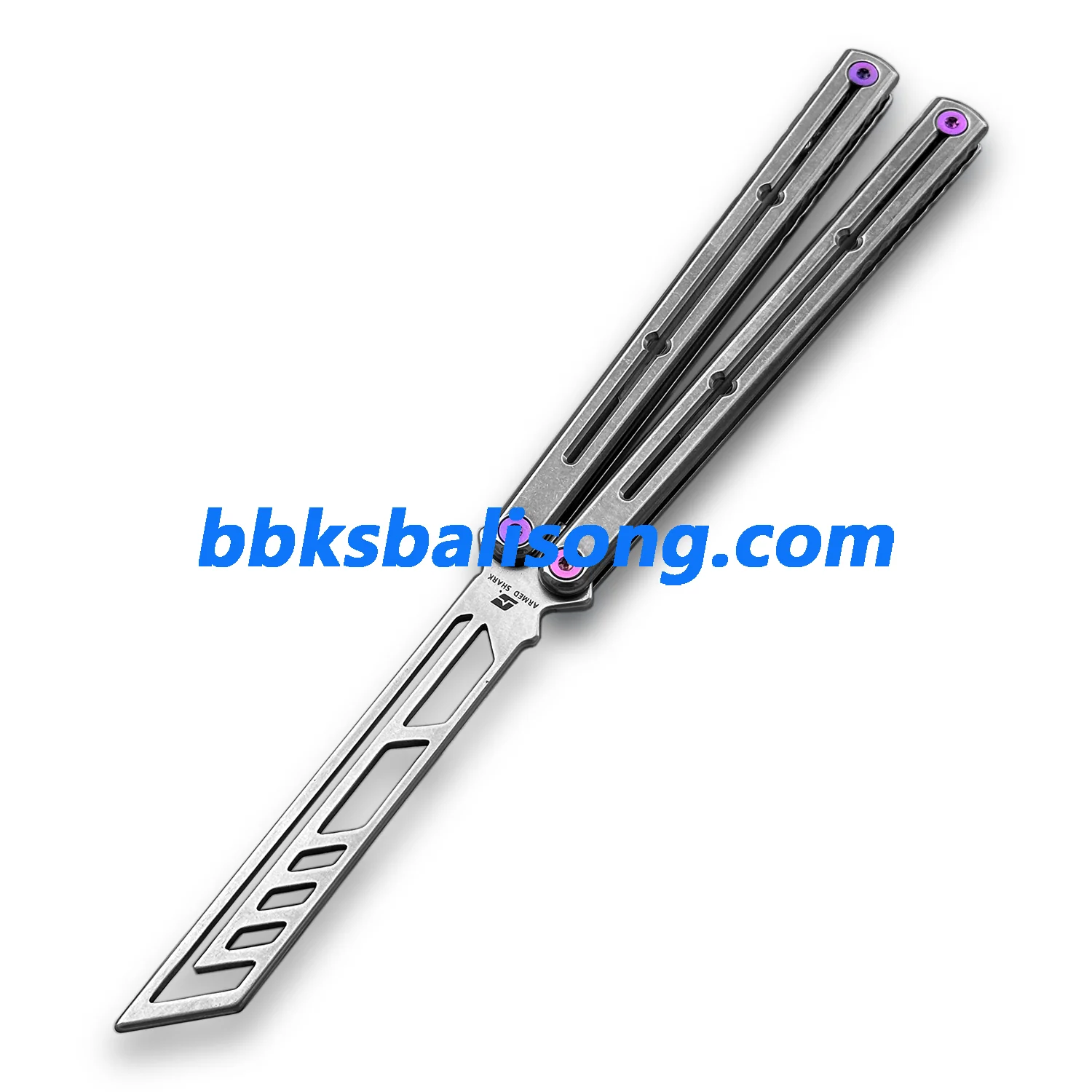 New ARMED SHARK Titanium Sandwich Kraken V3 Balisong Trainer Clone - Image 18