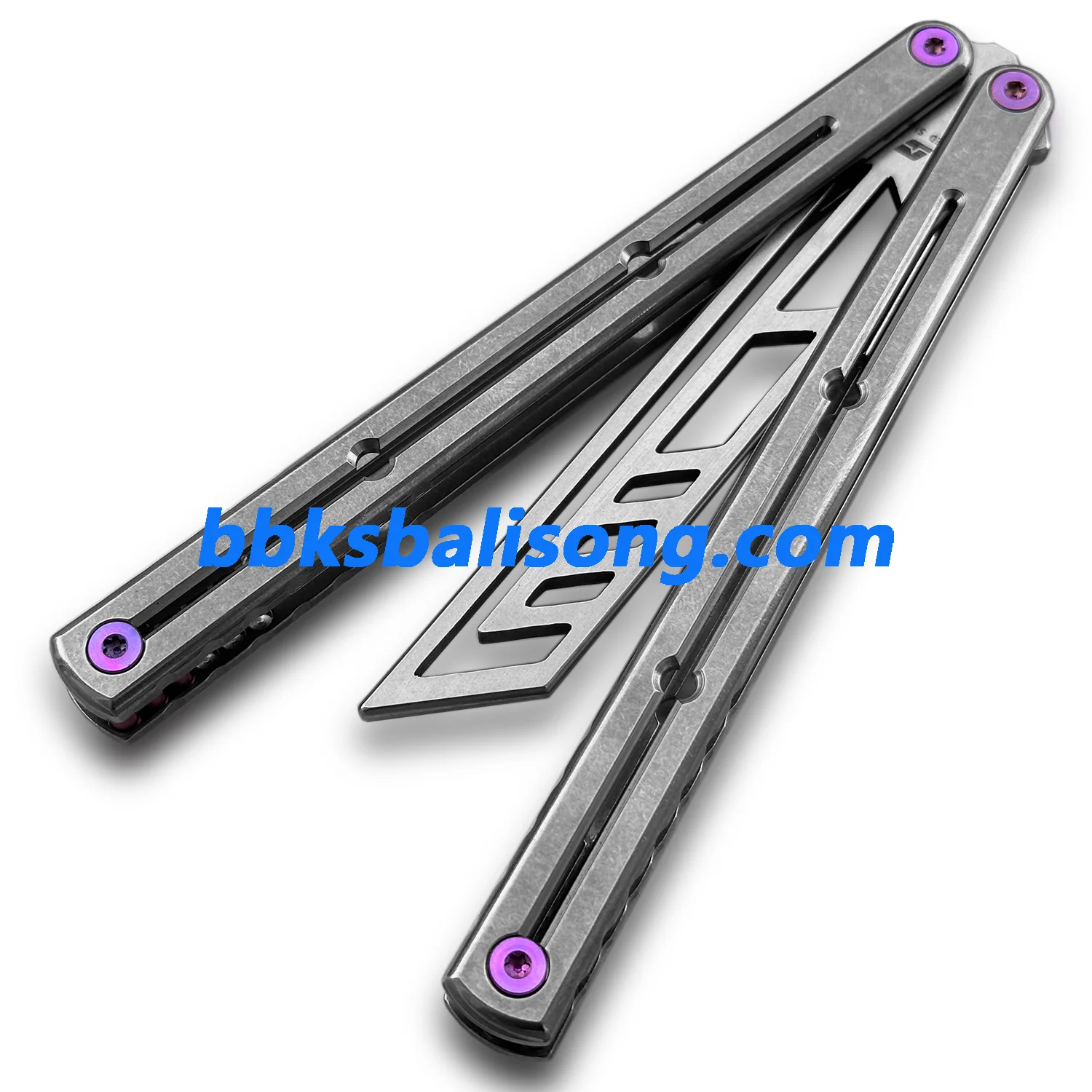 New ARMED SHARK Titanium Sandwich Kraken V3 Balisong Trainer Clone - Image 2