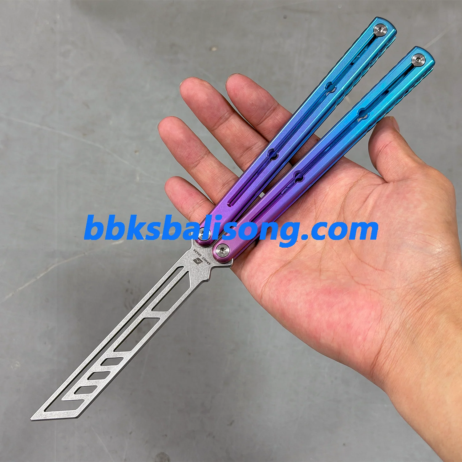 New ARMED SHARK Titanium Sandwich Kraken V3 Balisong Trainer Clone - Image 20
