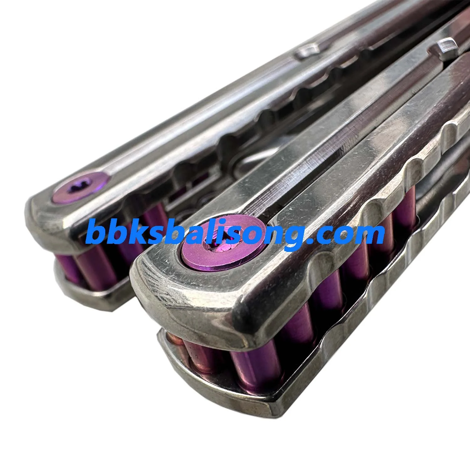 New ARMED SHARK Titanium Sandwich Kraken V3 Balisong Trainer Clone - Image 4