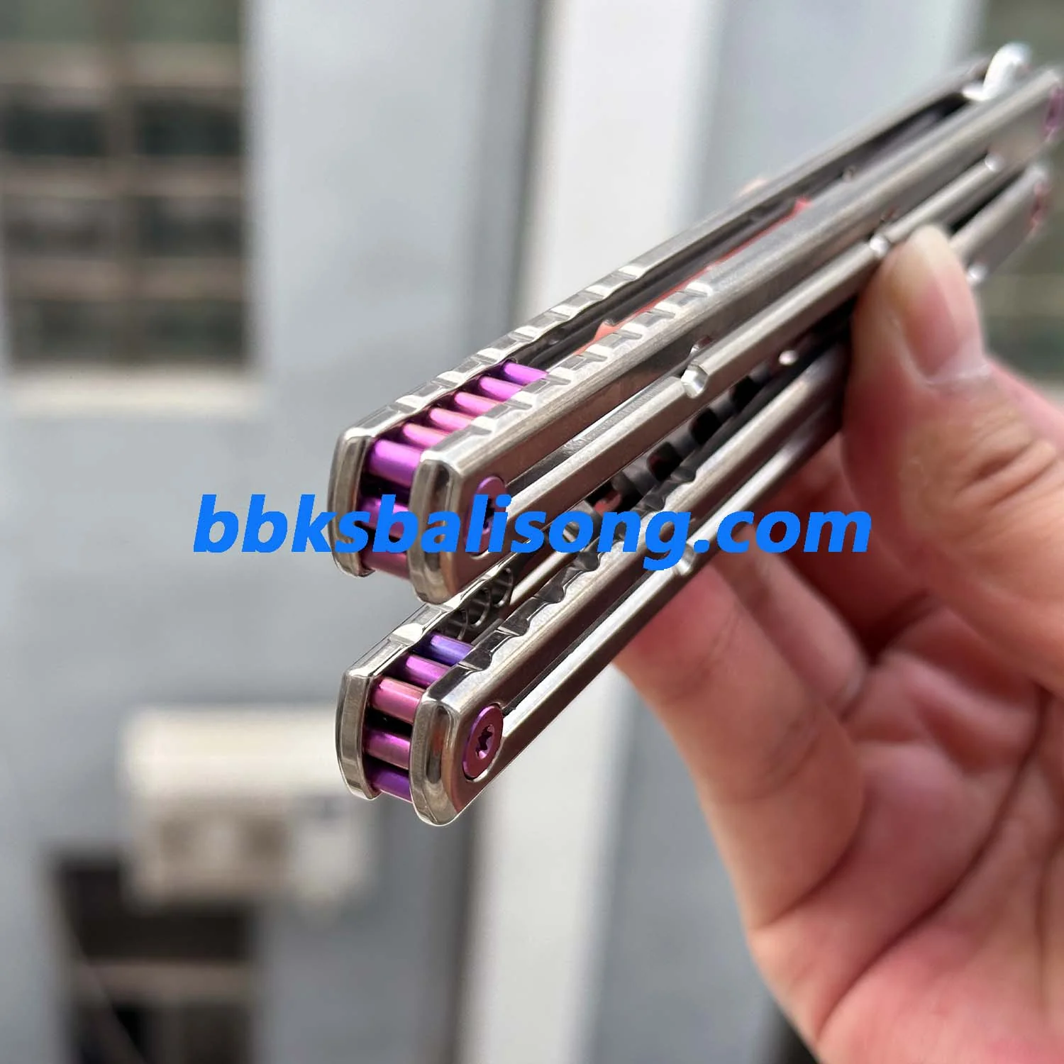 New ARMED SHARK Titanium Sandwich Kraken V3 Balisong Trainer Clone - Image 7