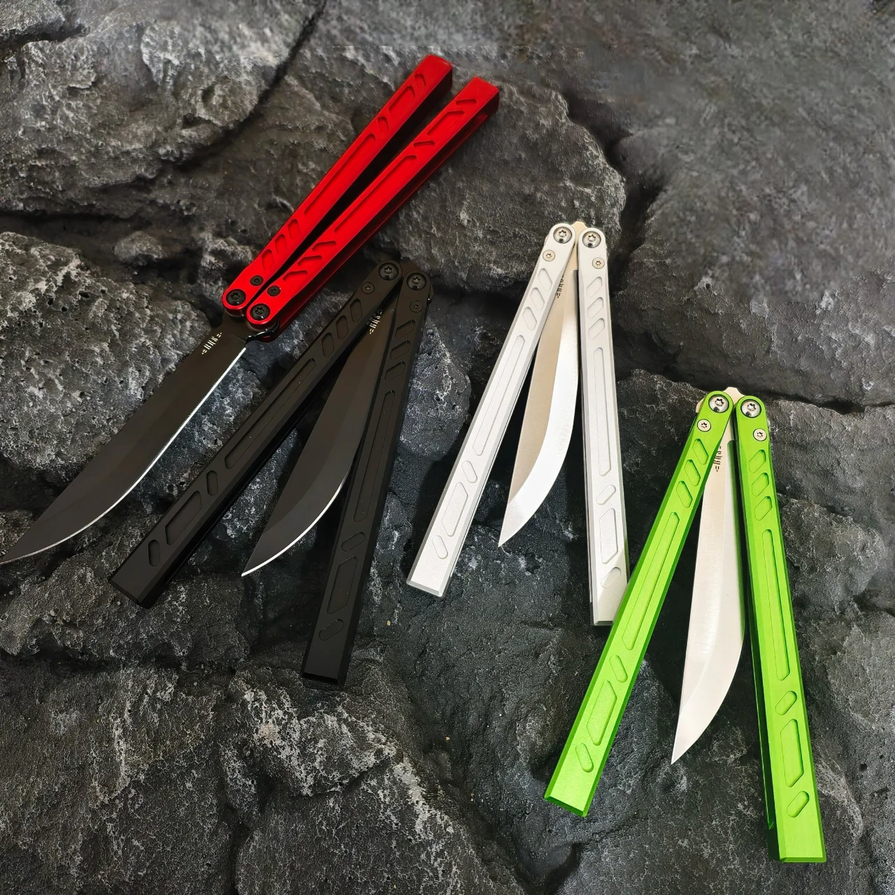 New Baliplus Barebones Balisong Clone 7075 Aluminum Channel Handle - Image 26