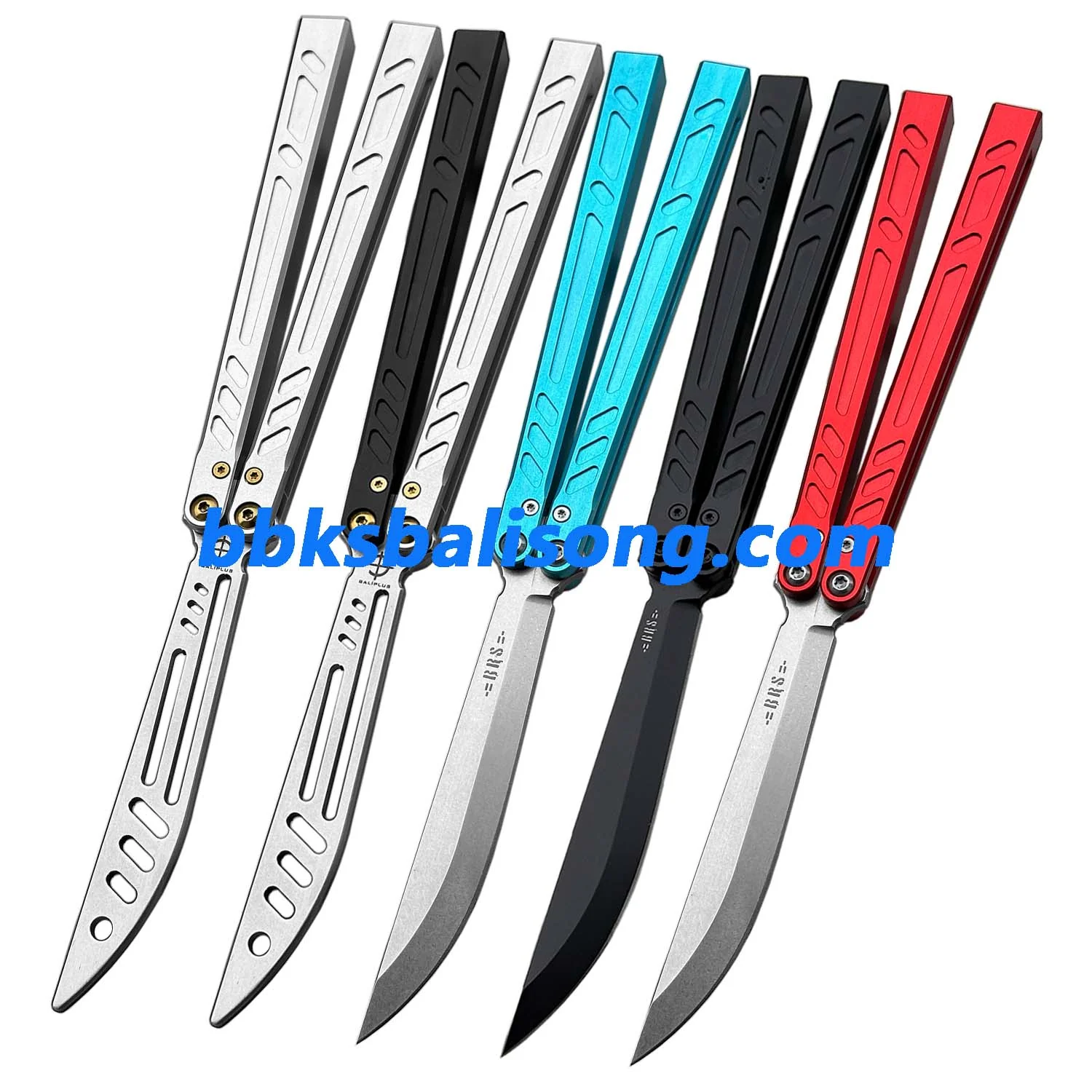 New Baliplus Barebones Balisong Clone 7075 Aluminum Channel Handle - Image 3