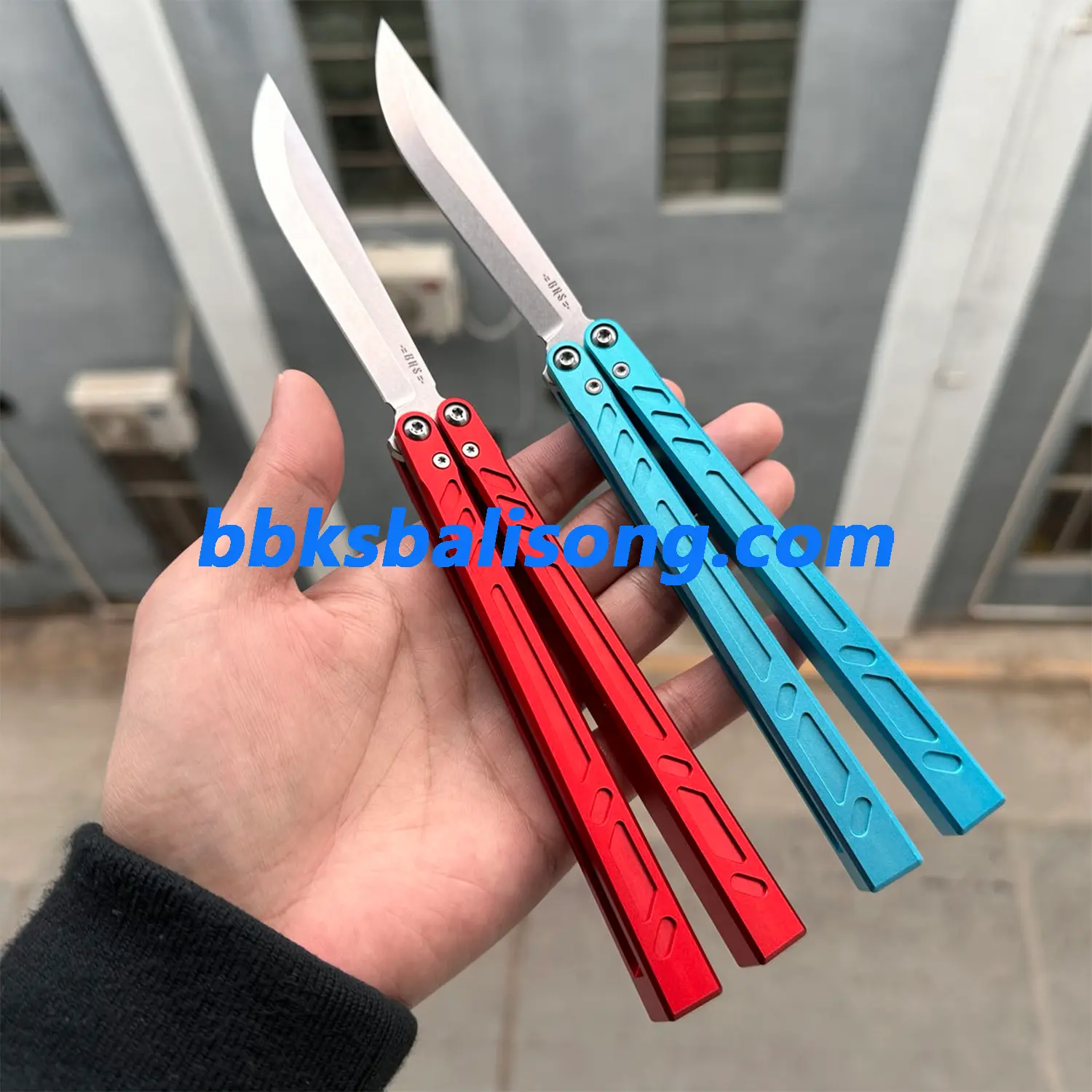 New Baliplus Barebones Balisong Clone 7075 Aluminum Channel Handle - Image 5