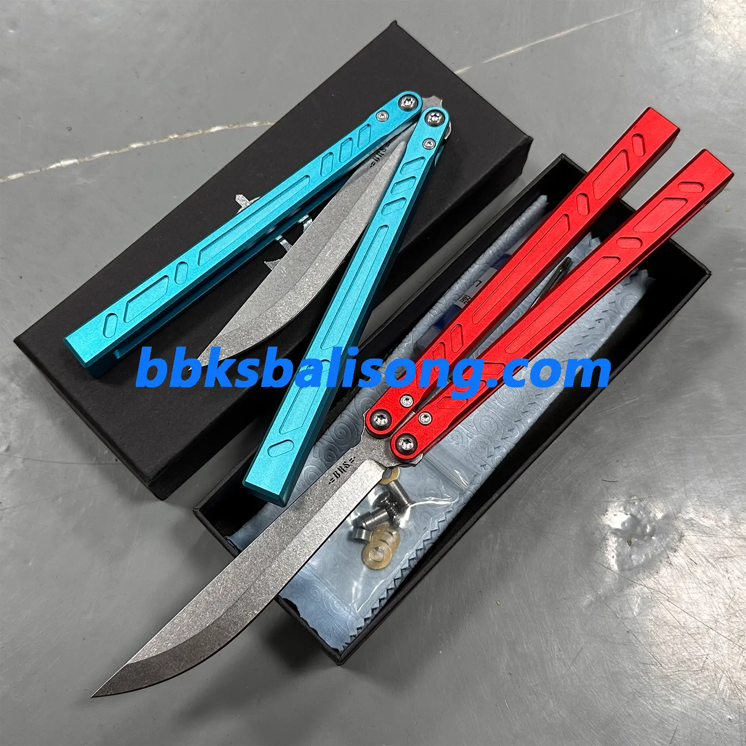 New Baliplus Barebones Balisong Clone 7075 Aluminum Channel Handle - Image 6