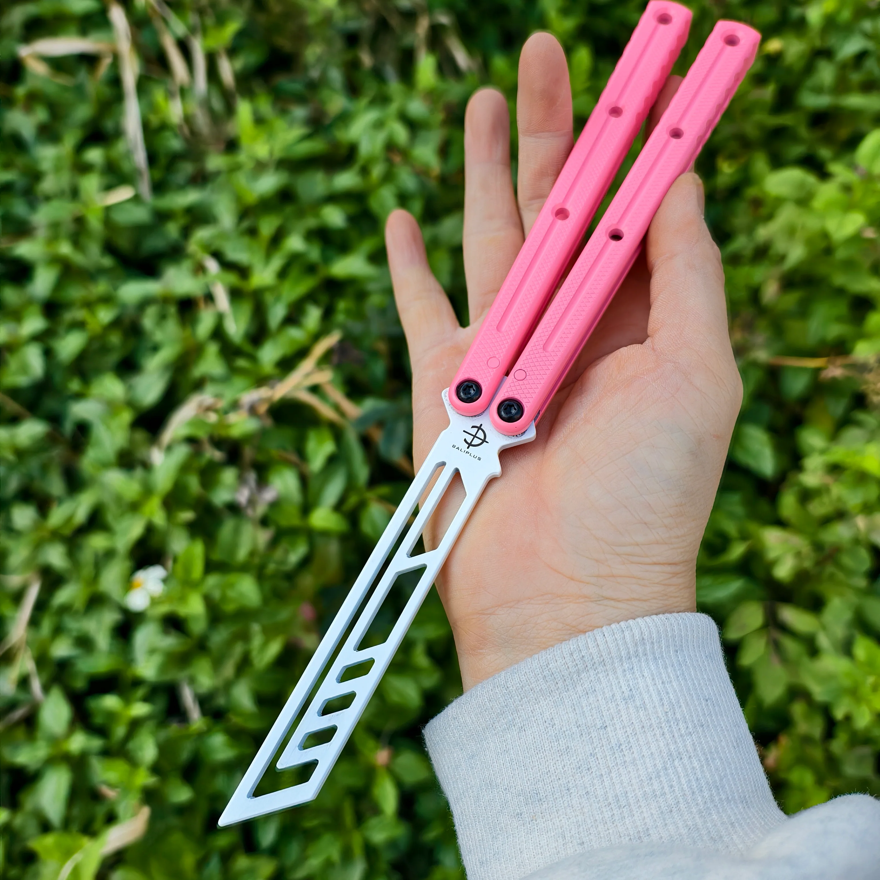 Baliplus Kraken V3 Balisong Clone Ceramic Coating Handle Sapphire Blade - Image 15
