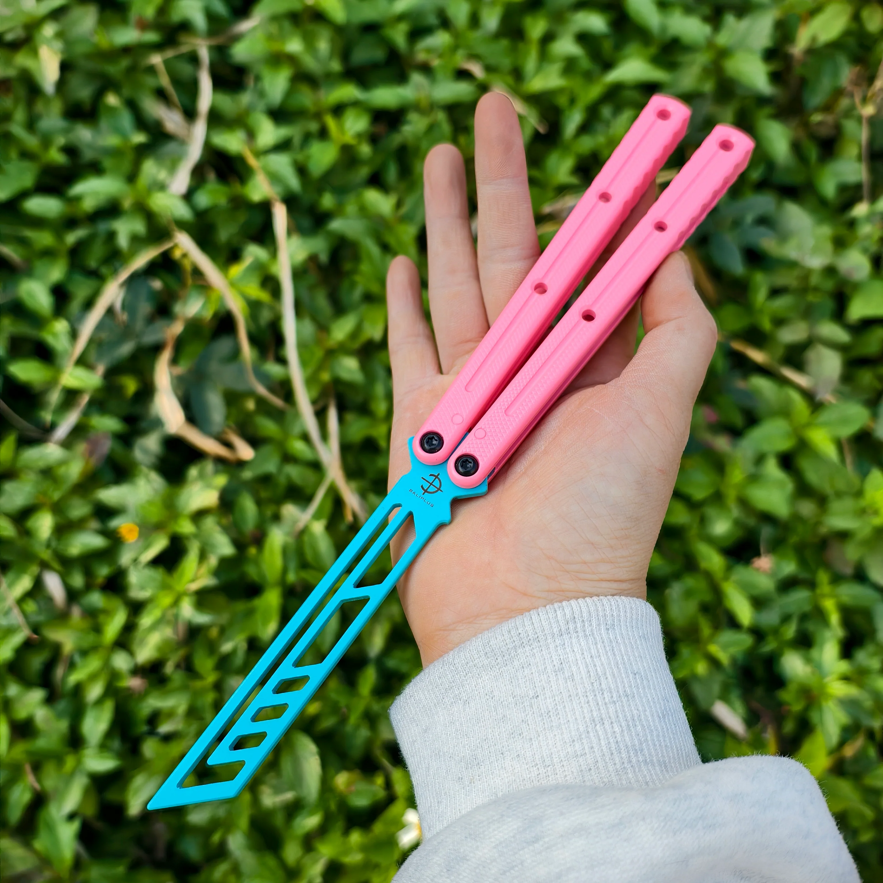 Baliplus Kraken V3 Balisong Clone Ceramic Coating Handle Sapphire Blade - Image 16