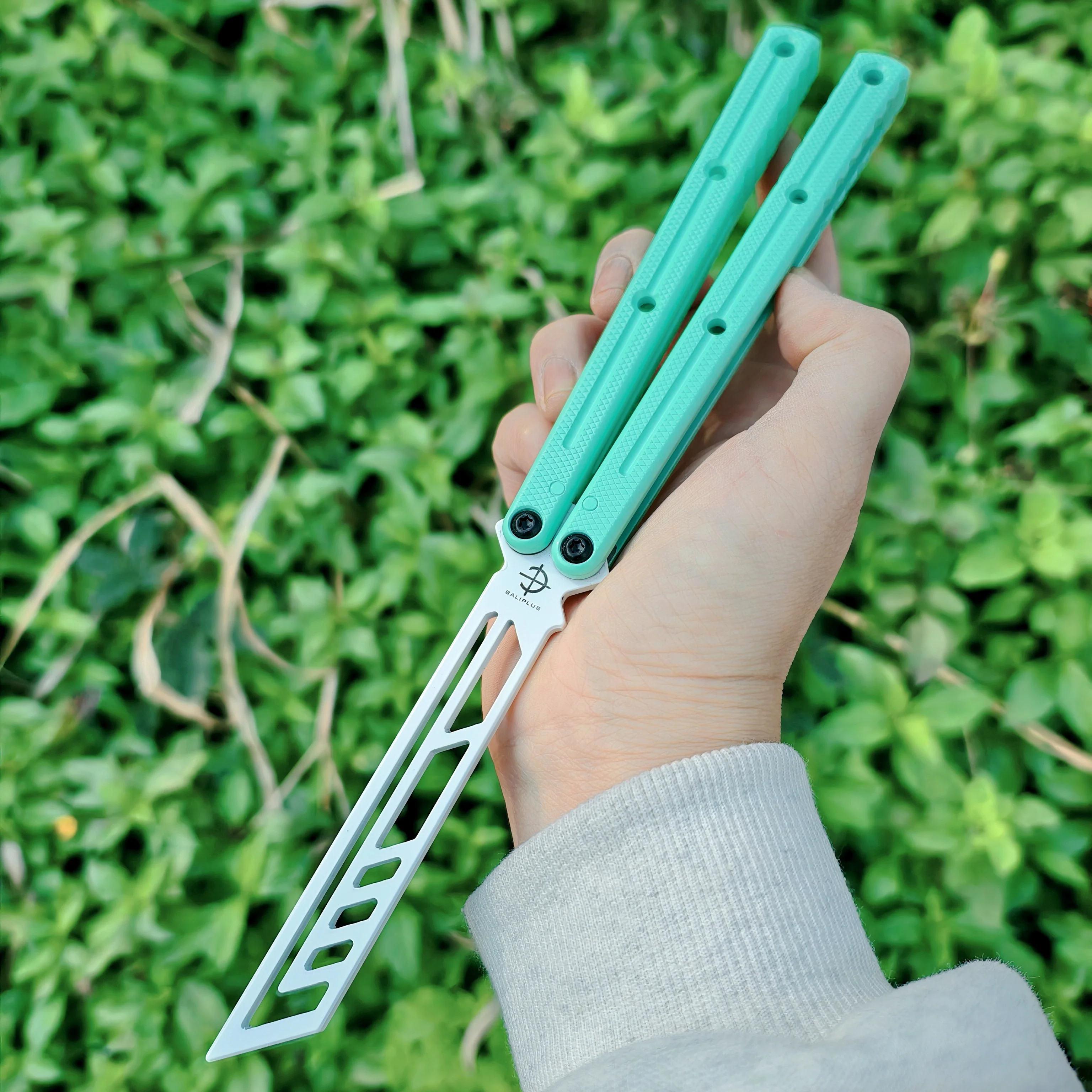Baliplus Kraken V3 Balisong Clone Ceramic Coating Handle Sapphire Blade - Image 17