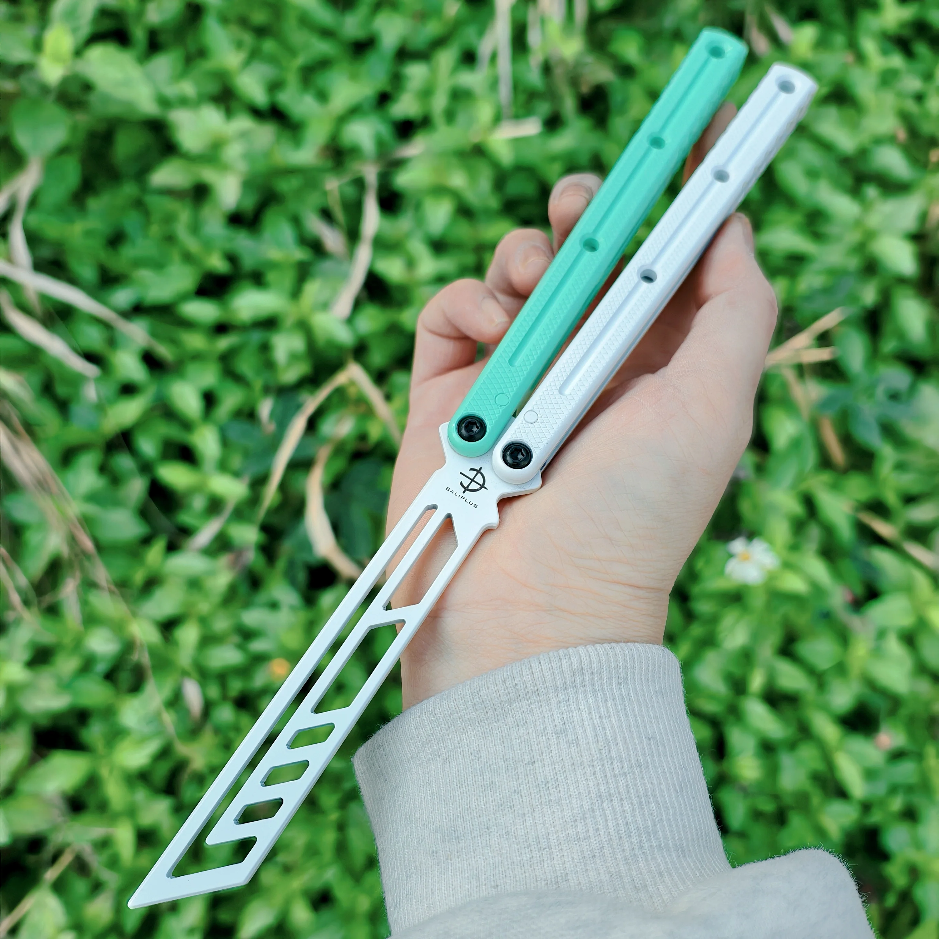 Baliplus Kraken V3 Balisong Clone Ceramic Coating Handle Sapphire Blade - Image 18