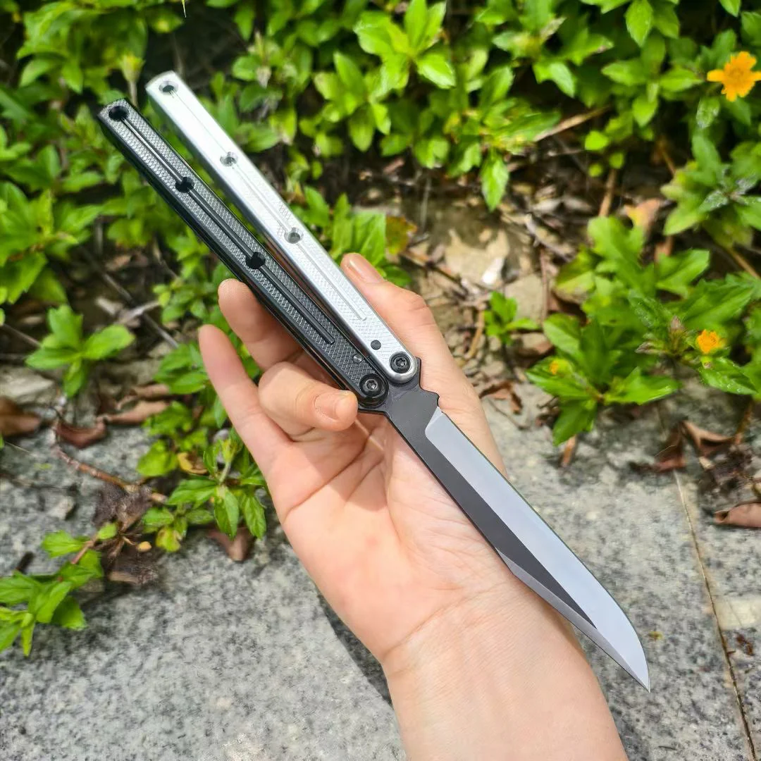 New Baliplus Krake Raken (Kraken) V2.5 Live Blade / False Edge Blade Balisong Clone - Image 45