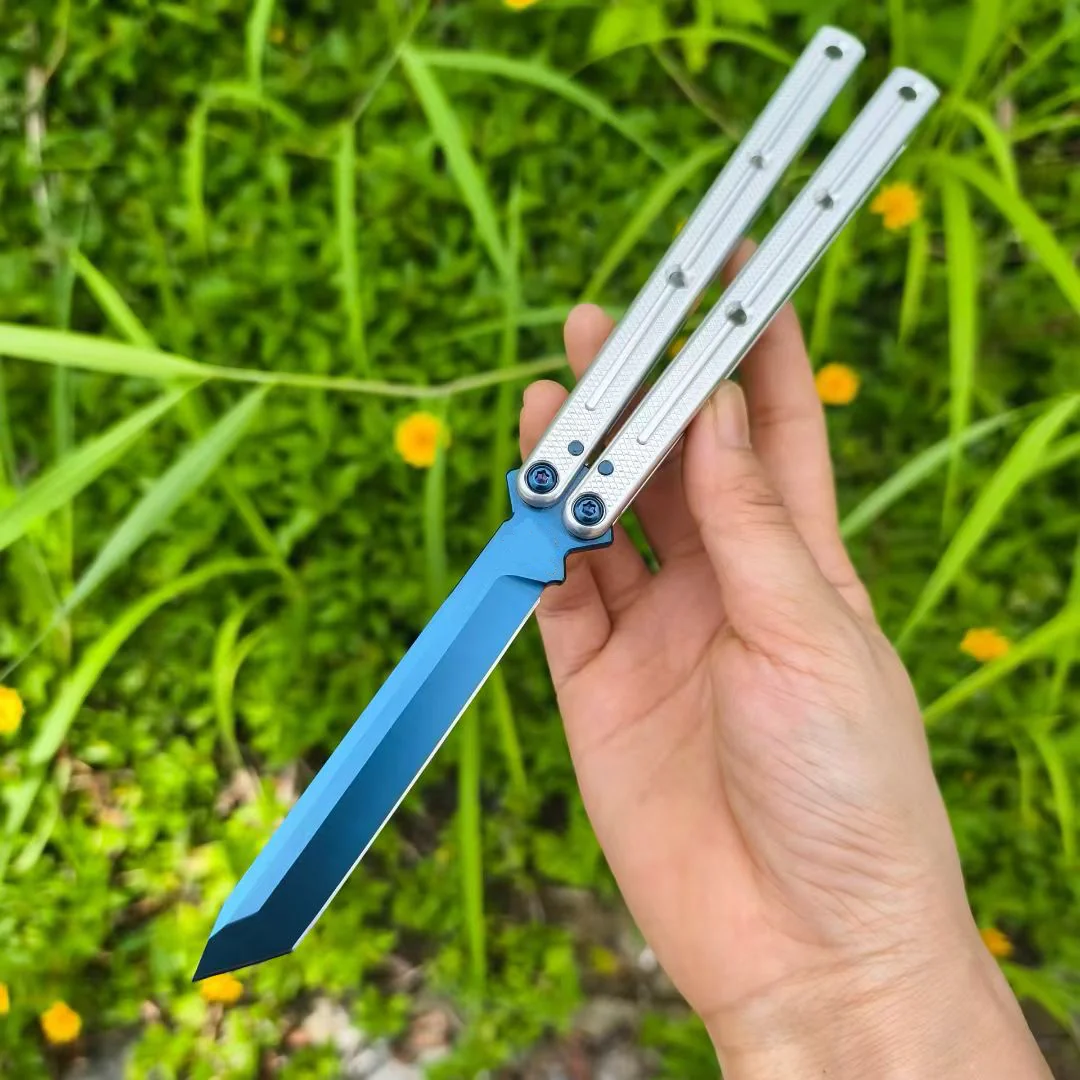 New Baliplus Krake Raken (Kraken) V2.5 Live Blade / False Edge Blade Balisong Clone - Image 46