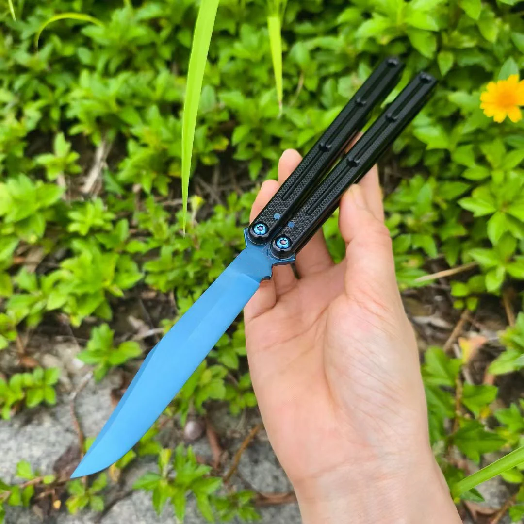 New Baliplus Krake Raken (Kraken) V2.5 Live Blade / False Edge Blade Balisong Clone - Image 47