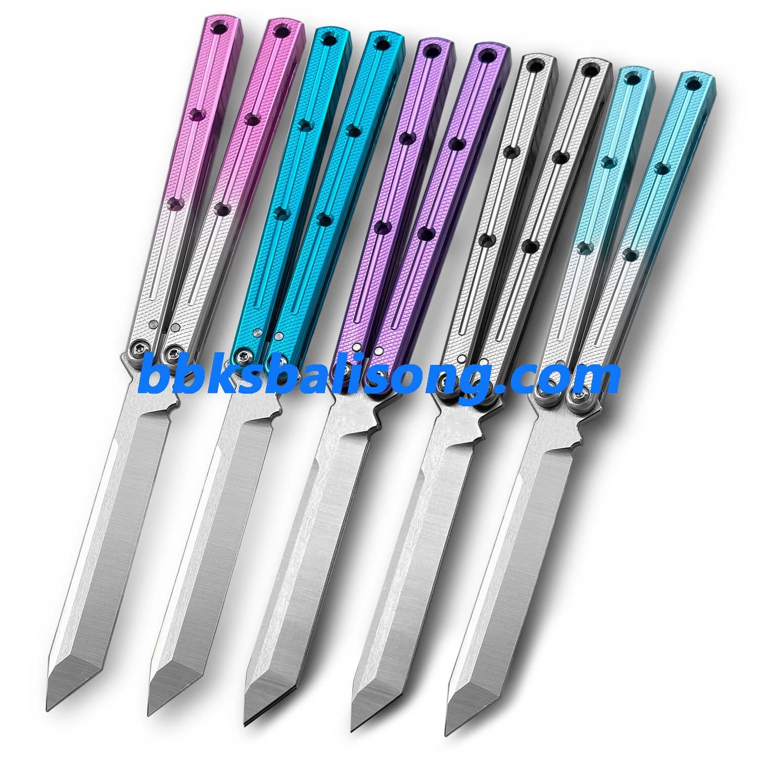 New Baliplus Kraken V2.5 Live Balisong Clone 7075 Glossy Handle - Image 3