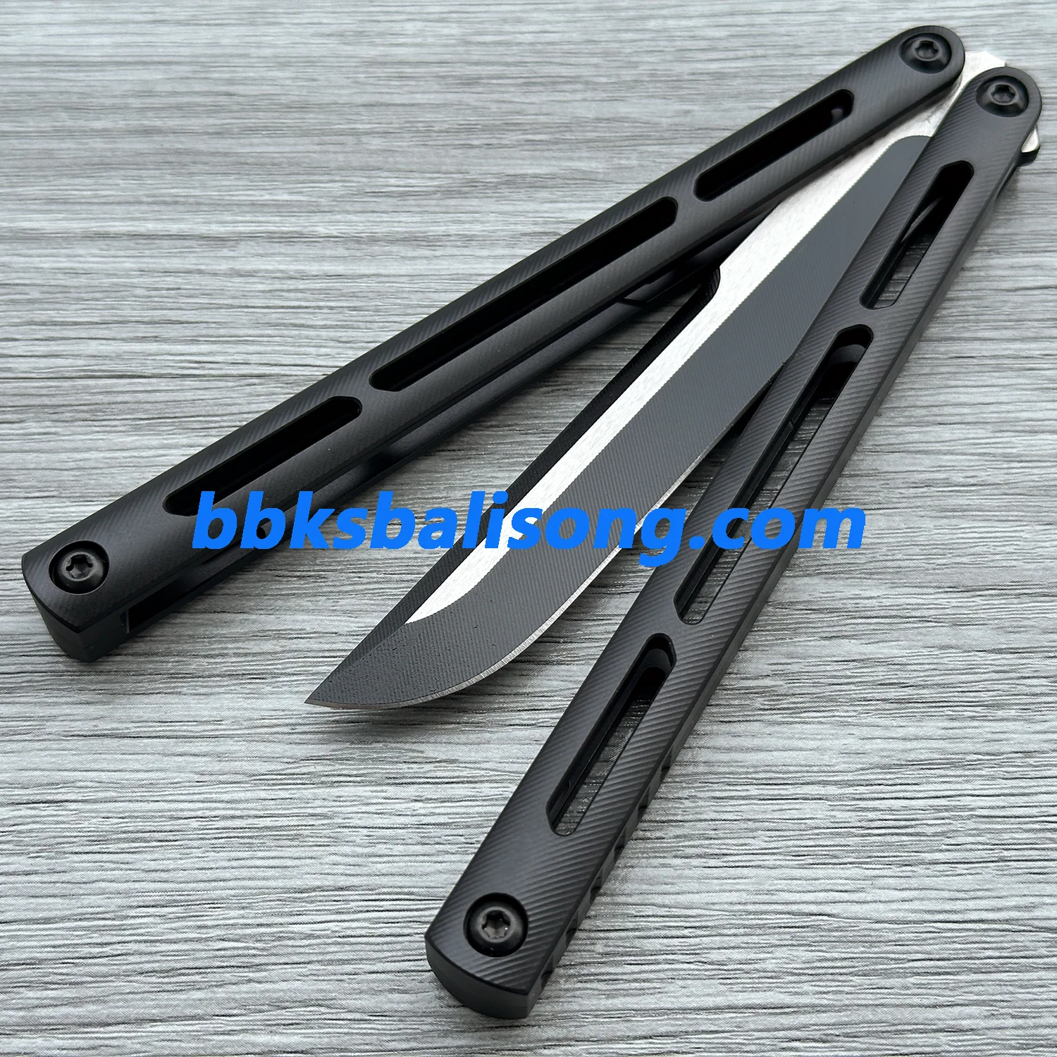 New Baliplus Tsunami V4 Balisong Clone Titanium Handle Bushings System - Image 12