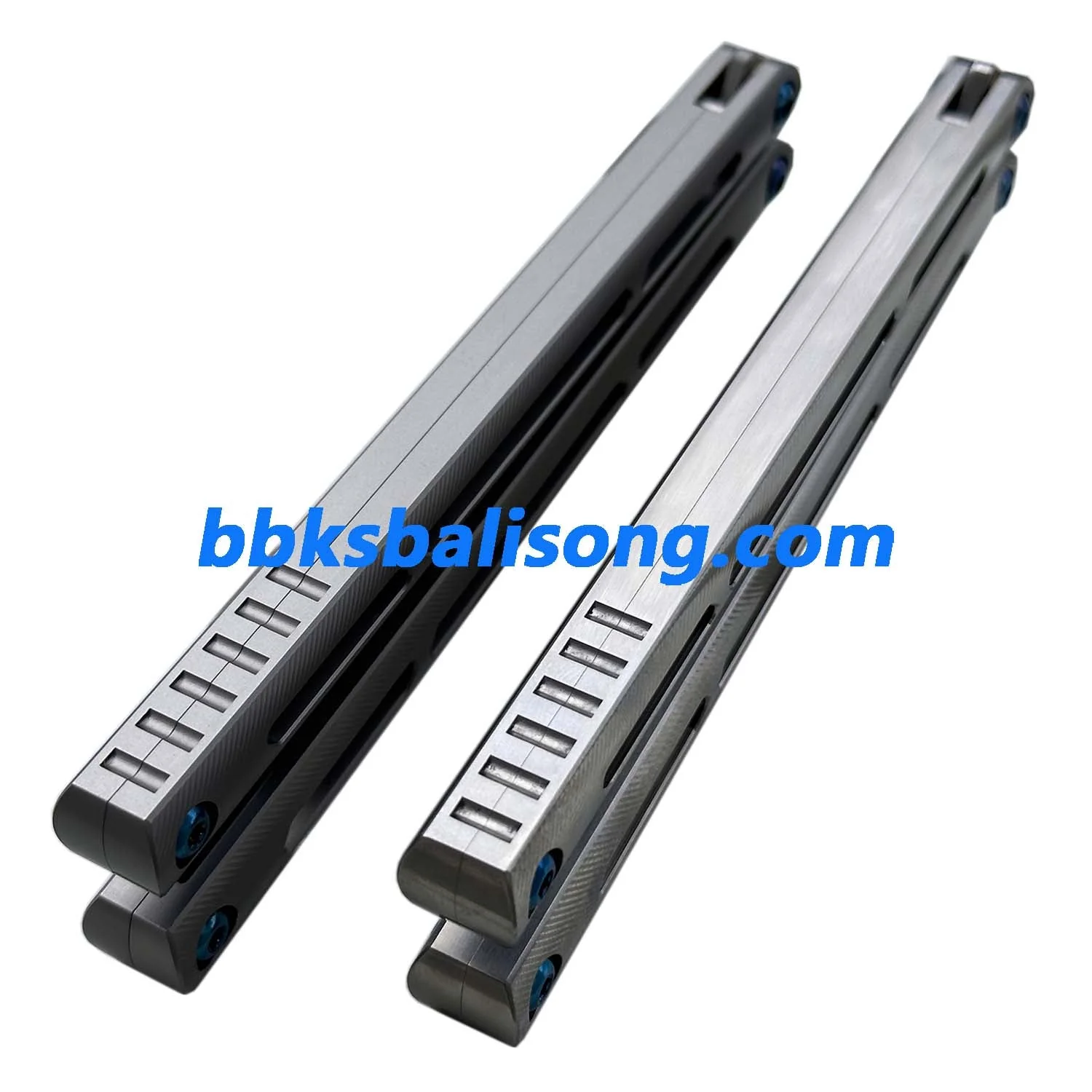 New Baliplus Tsunami V4 Balisong Clone Titanium Handle Bushings System - Image 17