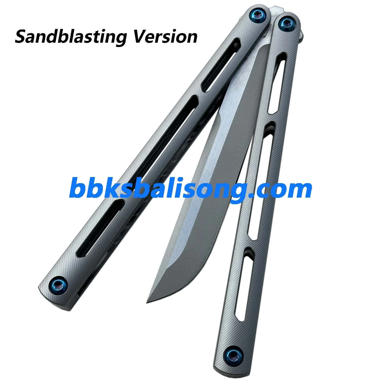 New Baliplus Tsunami V4 Balisong Clone Titanium Handle Bushings System - Image 18