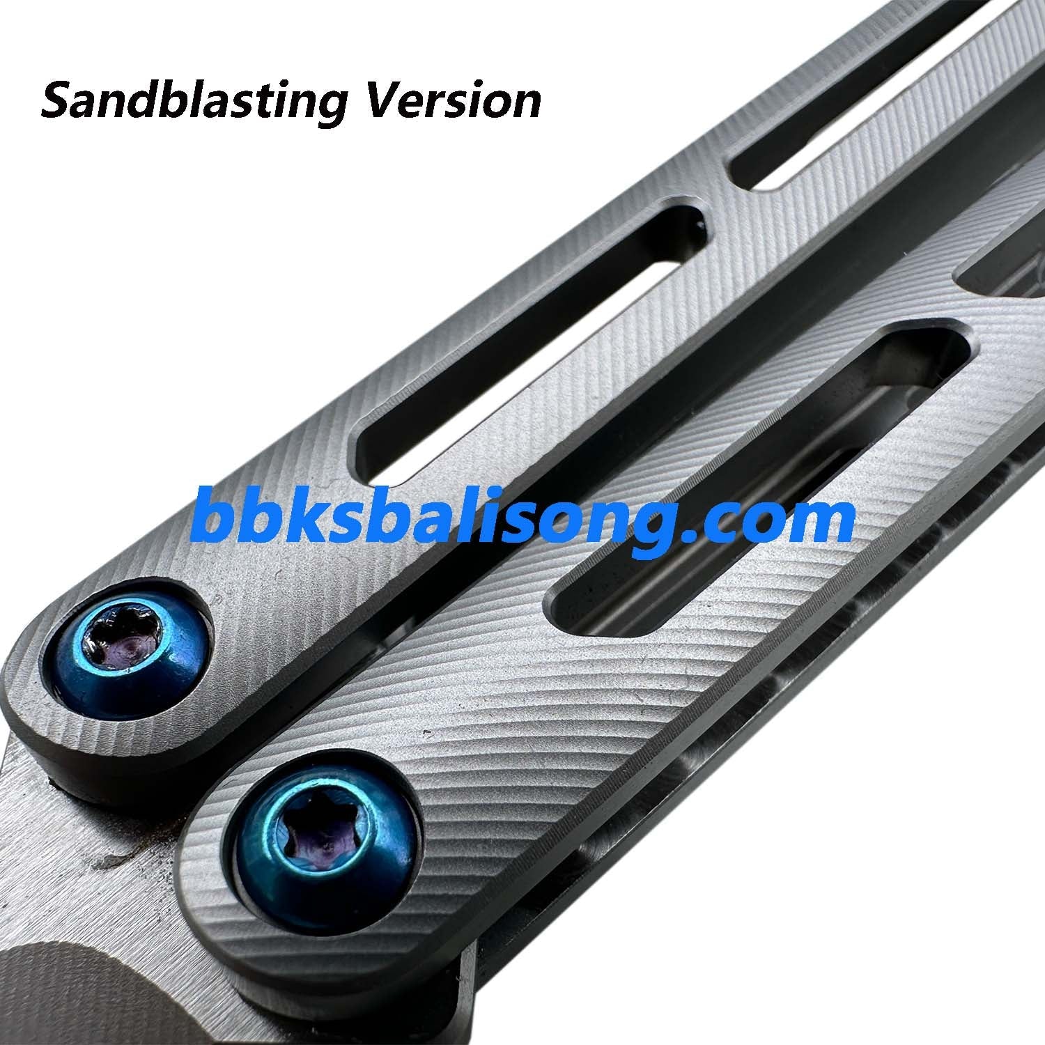 New Baliplus Tsunami V4 Balisong Clone Titanium Handle Bushings System - Image 20