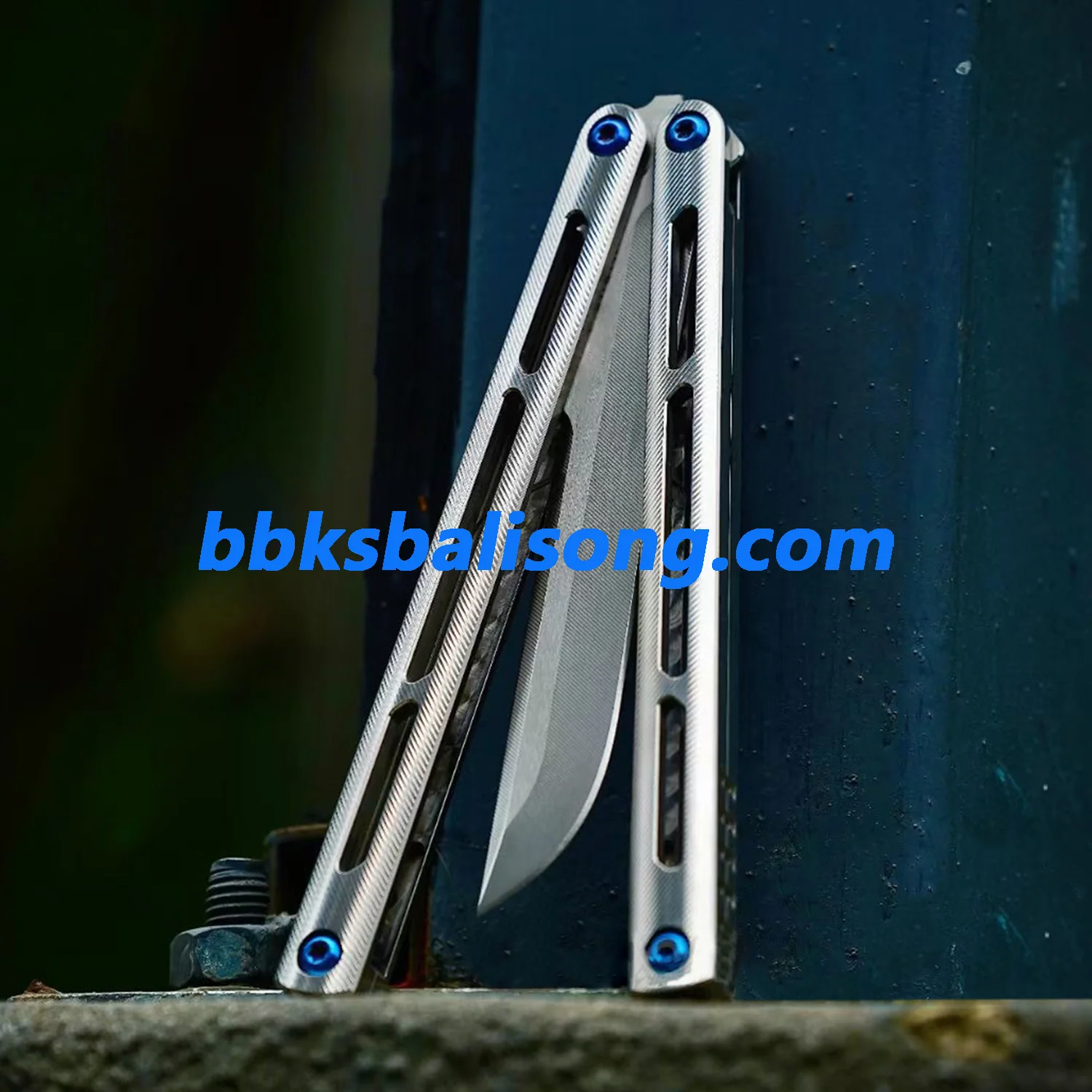 New Baliplus Tsunami V4 Balisong Clone Titanium Handle Bushings System - Image 21
