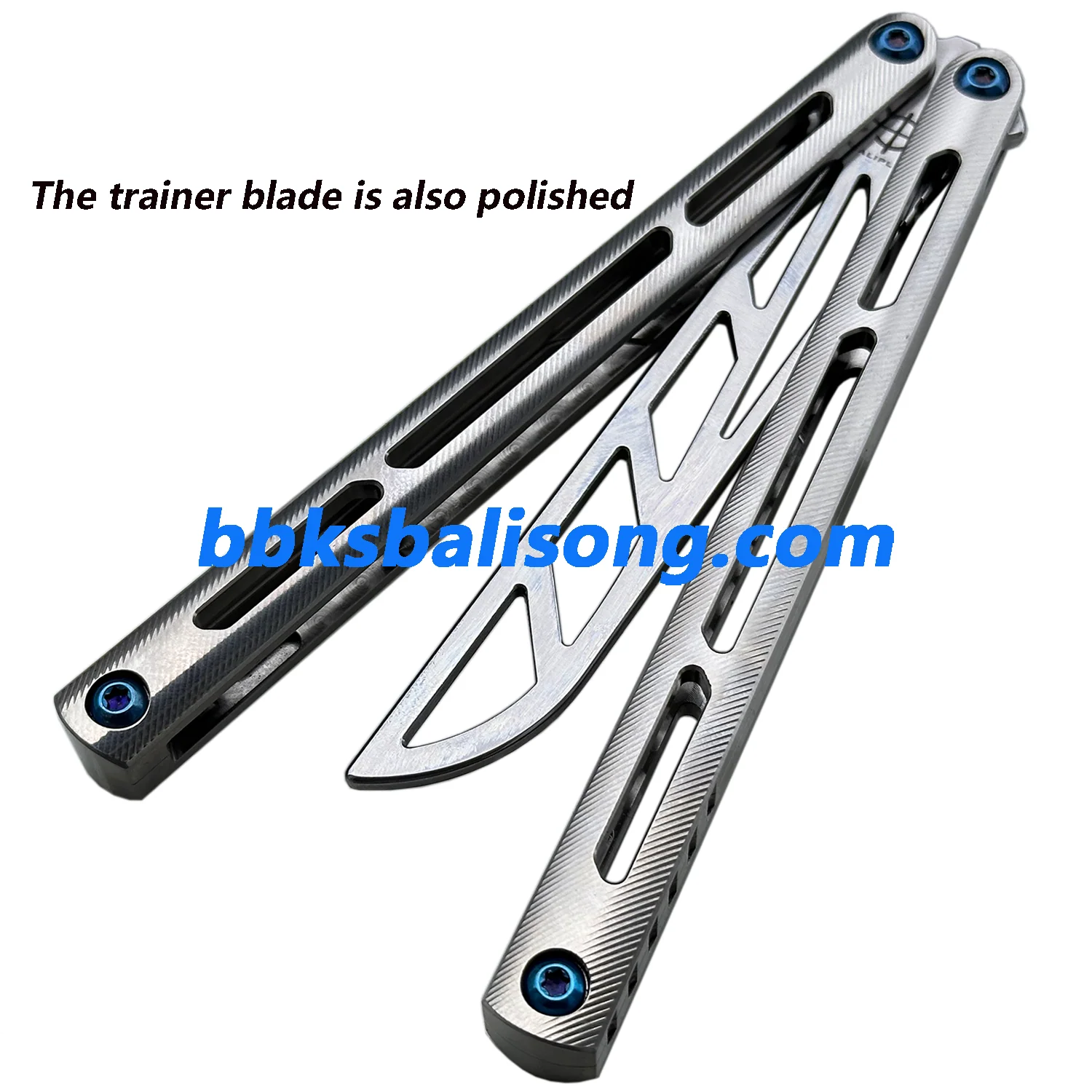 New Baliplus Tsunami V4 Balisong Clone Titanium Handle Bushings System - Image 26