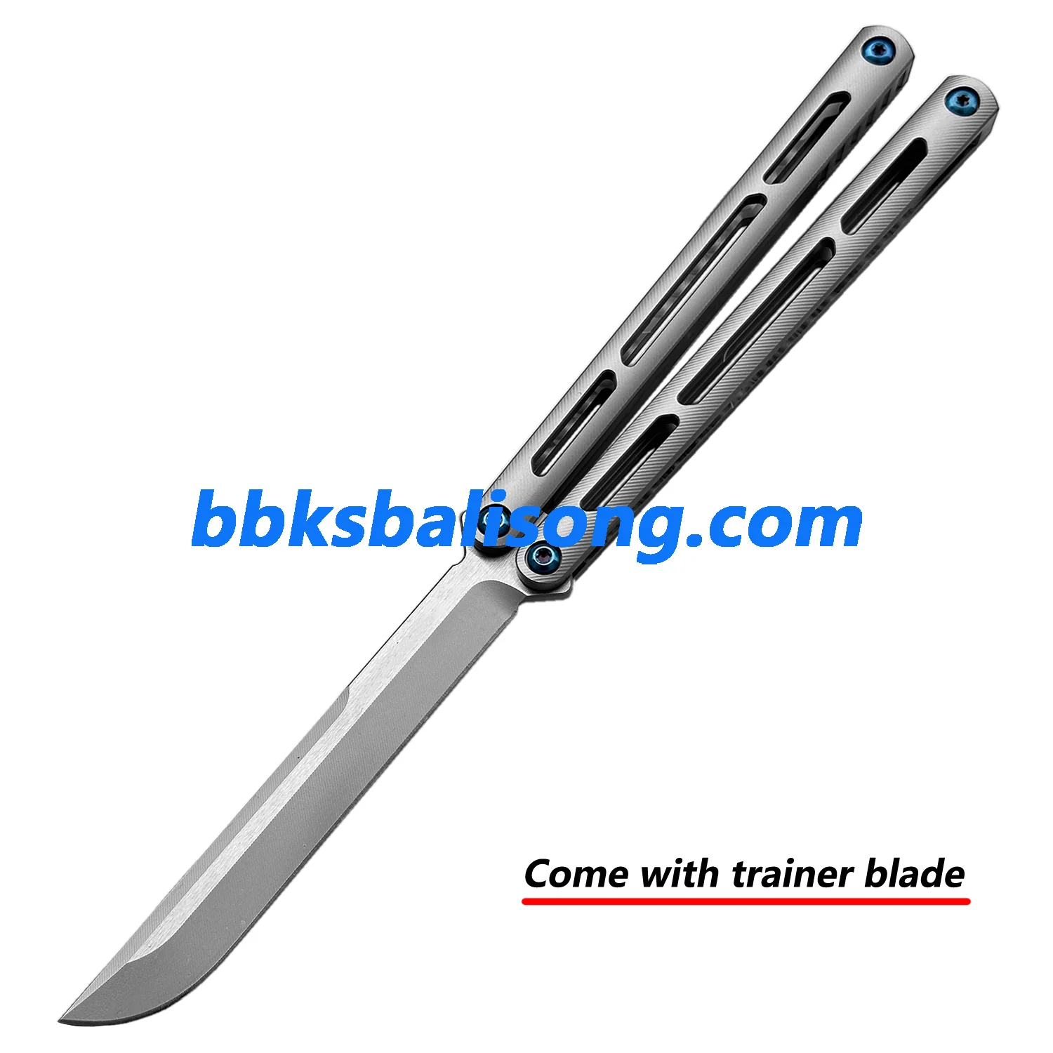 New Baliplus Tsunami V4 Balisong Clone Titanium Handle Bushings System - Image 39