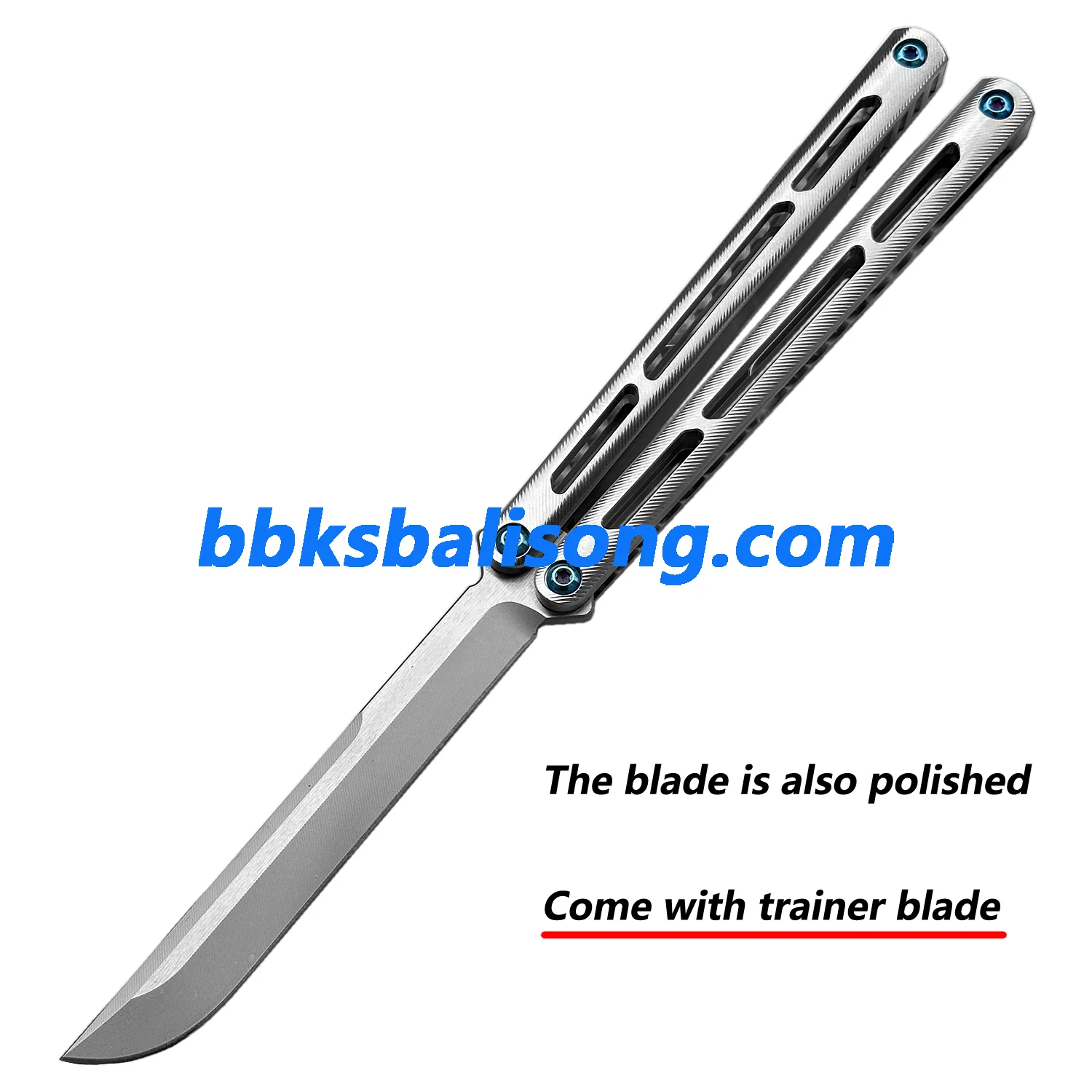New Baliplus Tsunami V4 Balisong Clone Titanium Handle Bushings System - Image 40