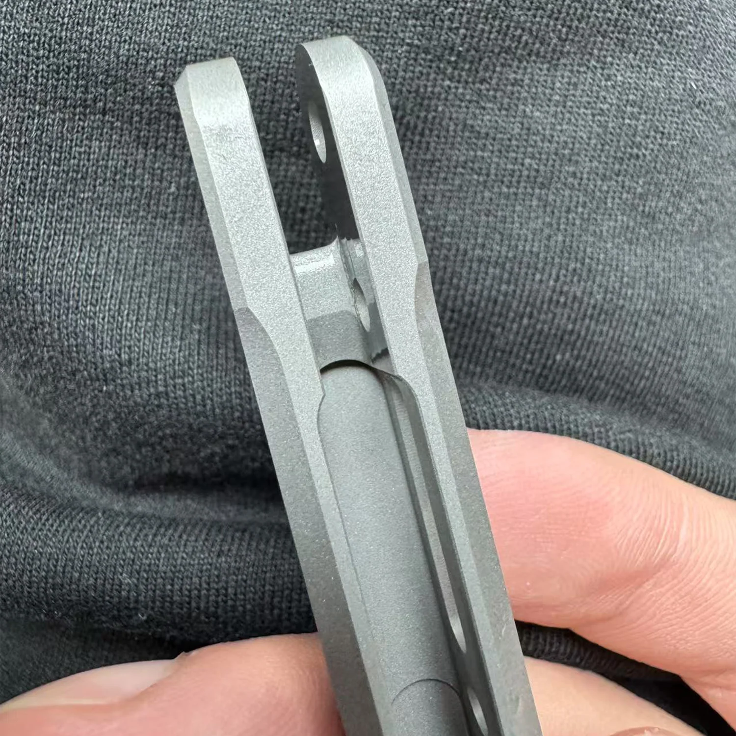 ZunMade New Monarch V1 Balisong Clone Titanium Handle Bushings System - Image 16