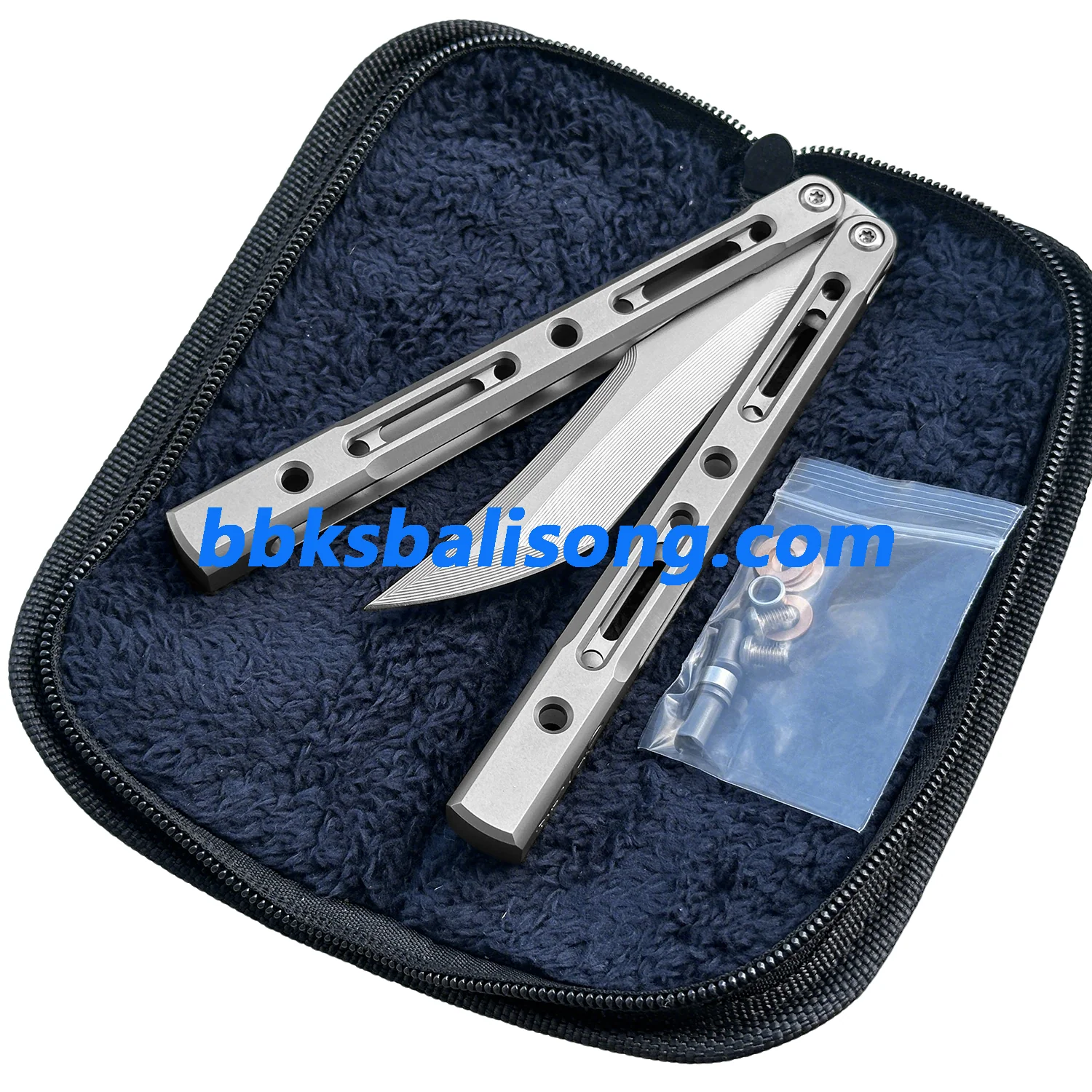 ZunMade New Monarch V1 Balisong Clone Titanium Handle Bushings System - Image 2