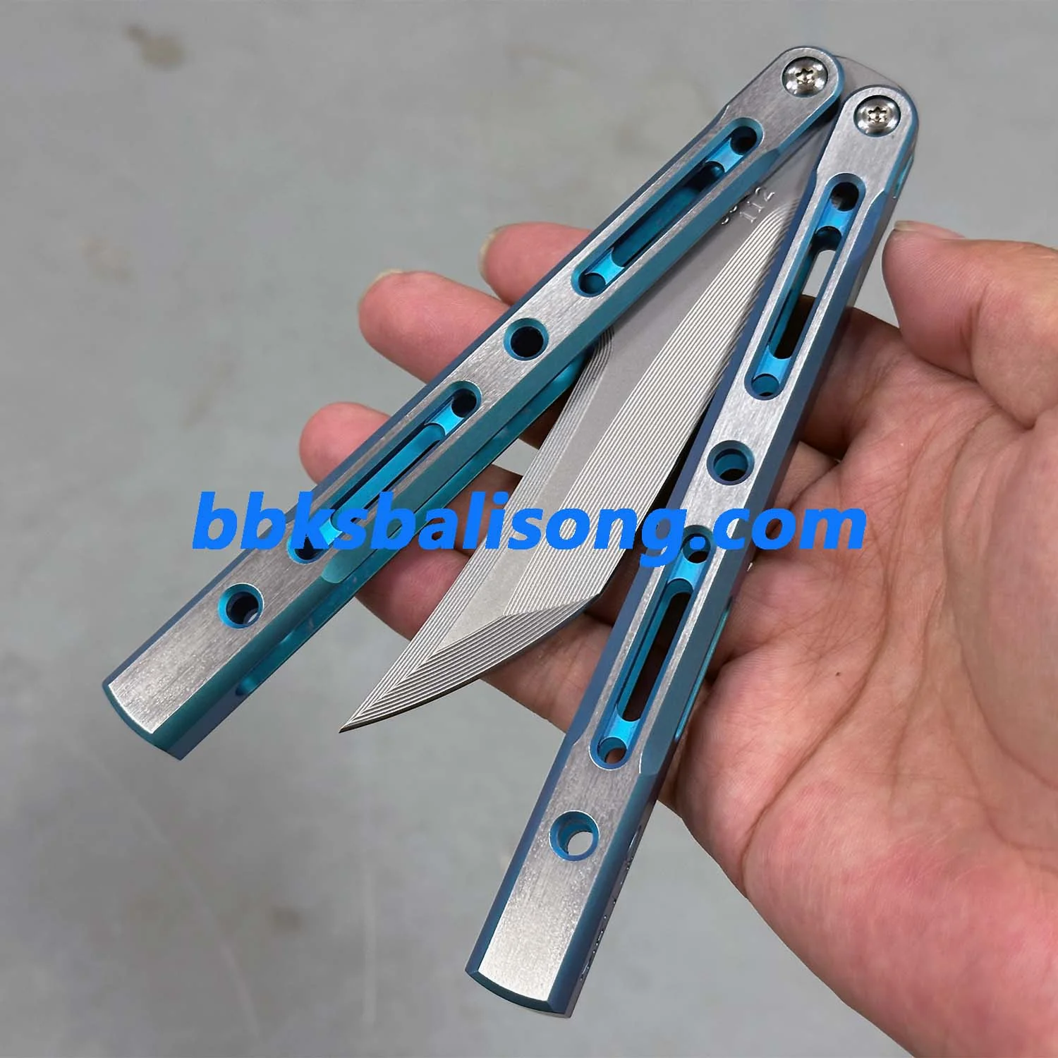 ZunMade New Monarch V1 Balisong Clone Titanium Handle Bushings System - Image 21