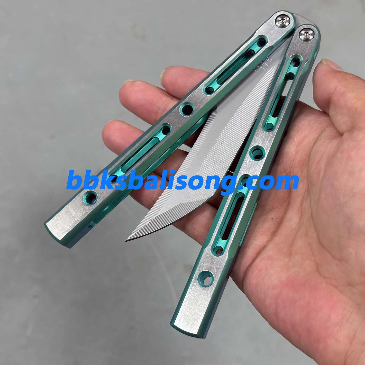 ZunMade New Monarch V1 Balisong Clone Titanium Handle Bushings System - Image 22
