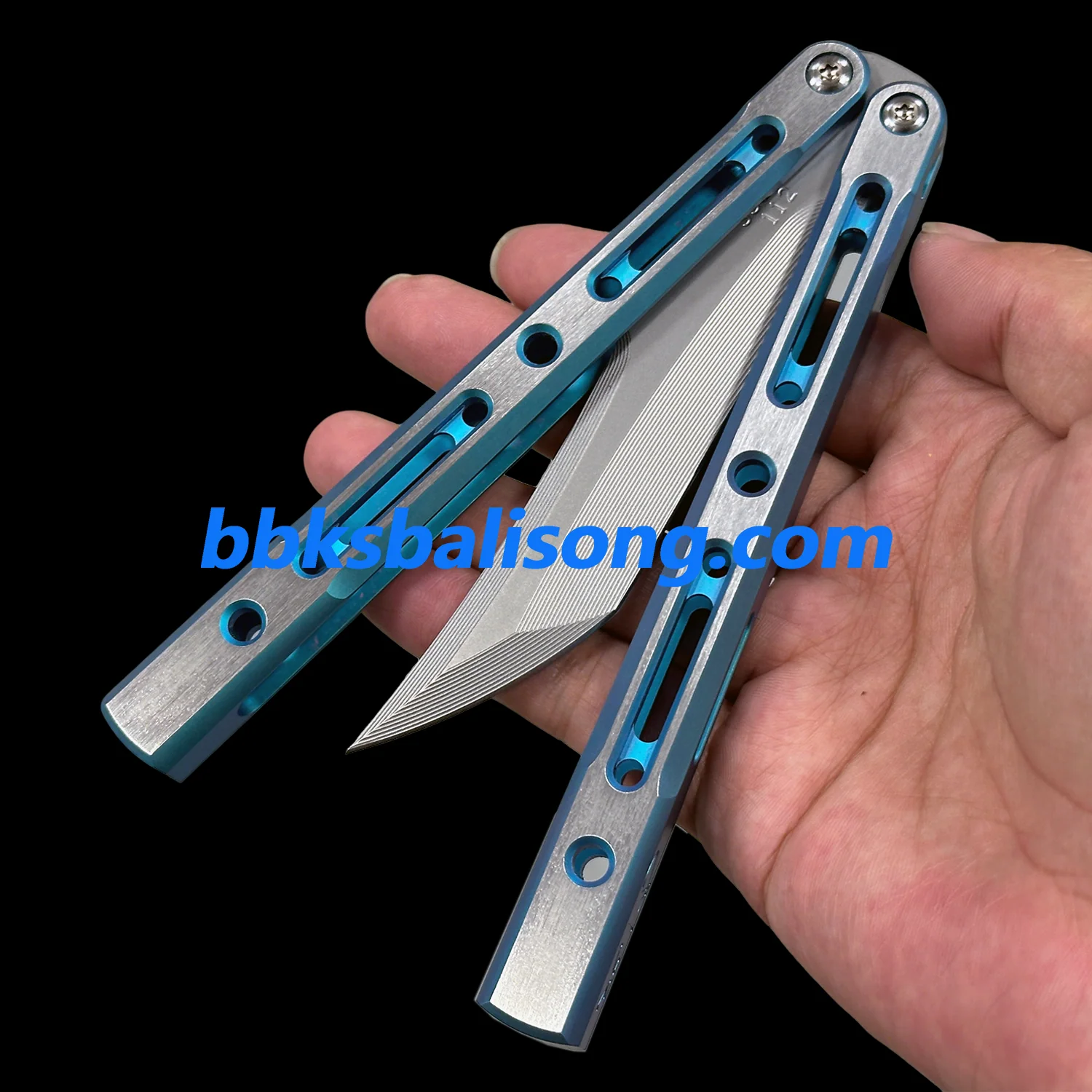 ZunMade New Monarch V1 Balisong Clone Titanium Handle Bushings System - Image 24