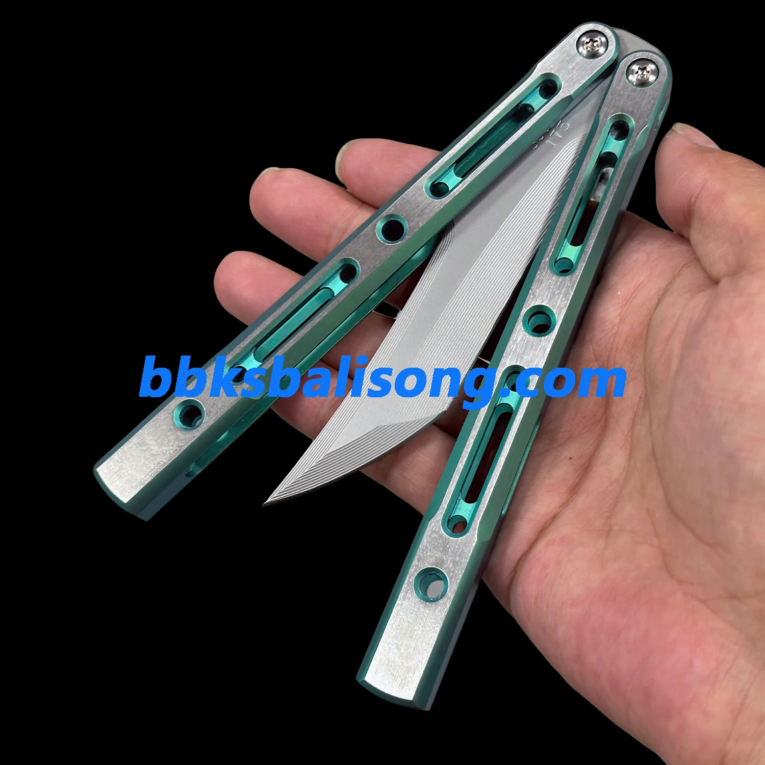 ZunMade New Monarch V1 Balisong Clone Titanium Handle Bushings System - Image 25