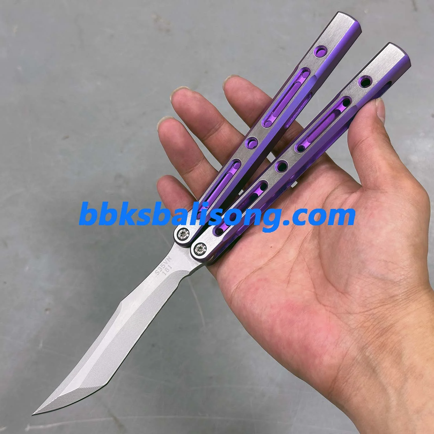 ZunMade New Monarch V1 Balisong Clone Titanium Handle Bushings System - Image 5