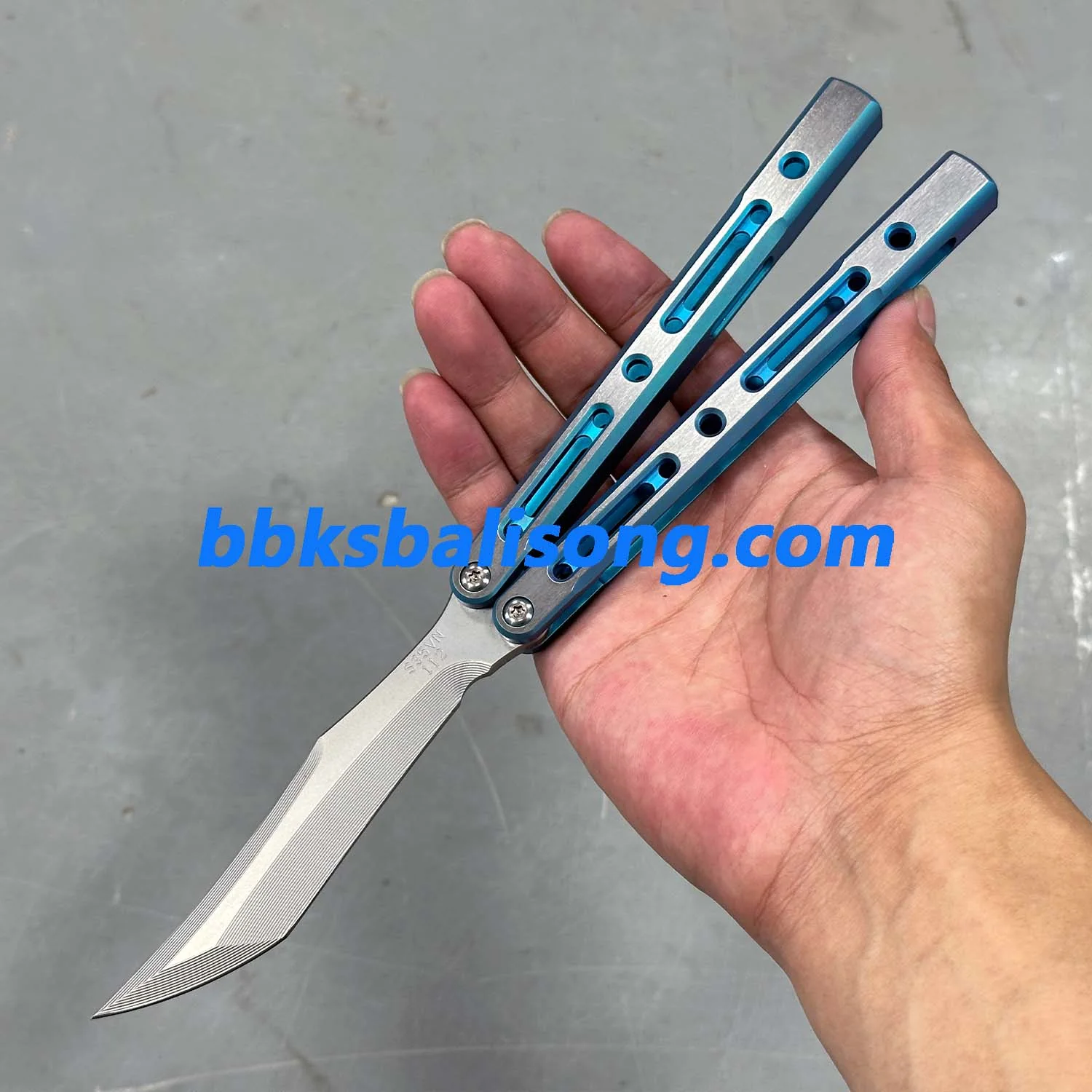 ZunMade New Monarch V1 Balisong Clone Titanium Handle Bushings System - Image 6