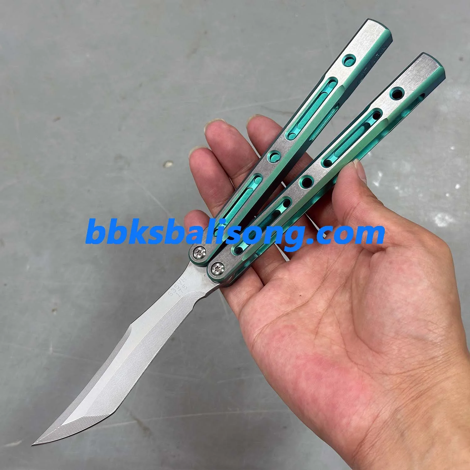 ZunMade New Monarch V1 Balisong Clone Titanium Handle Bushings System - Image 7