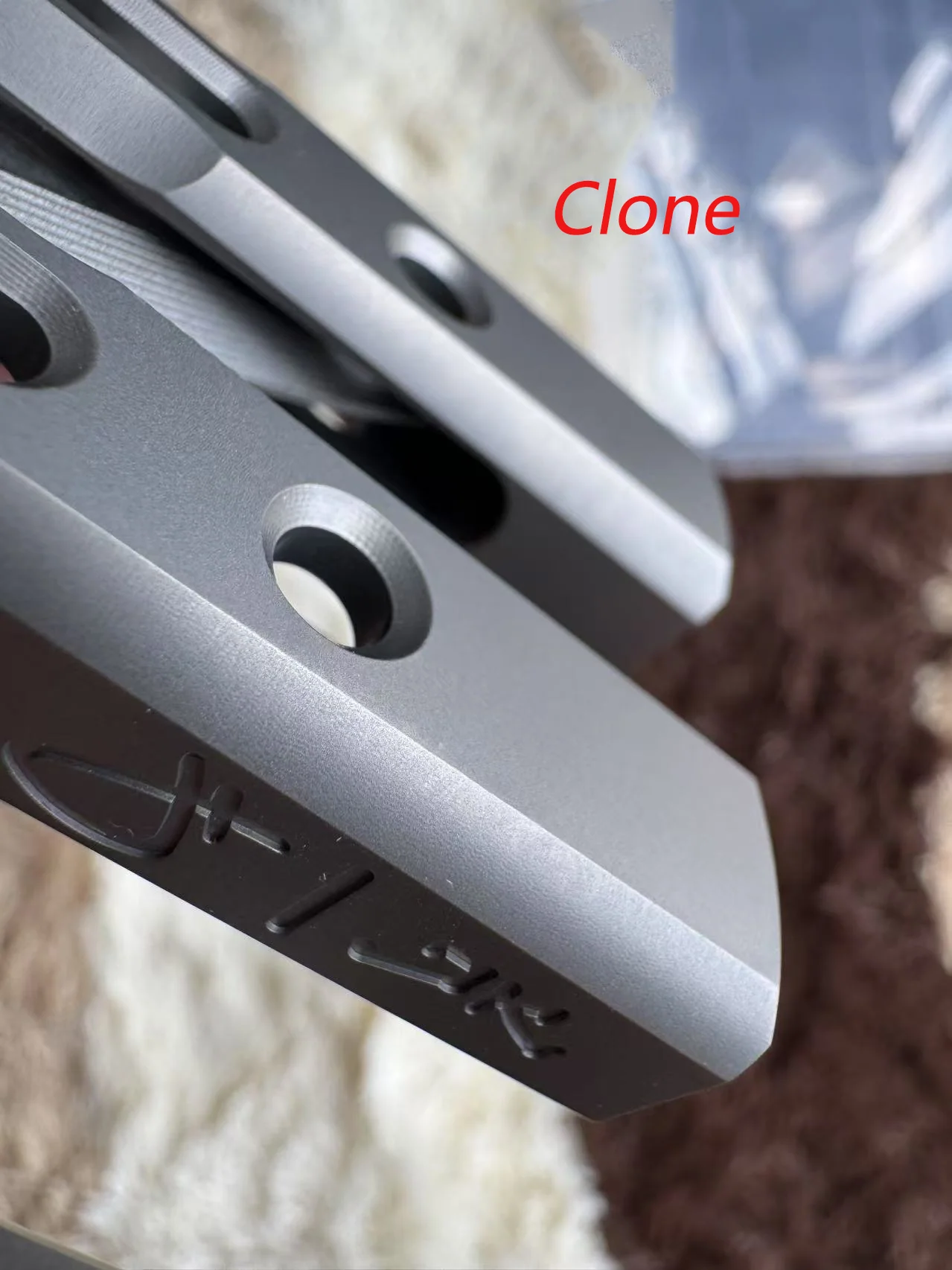 ZunMade New Monarch V1 Balisong Clone Titanium Handle Bushings System - Image 9
