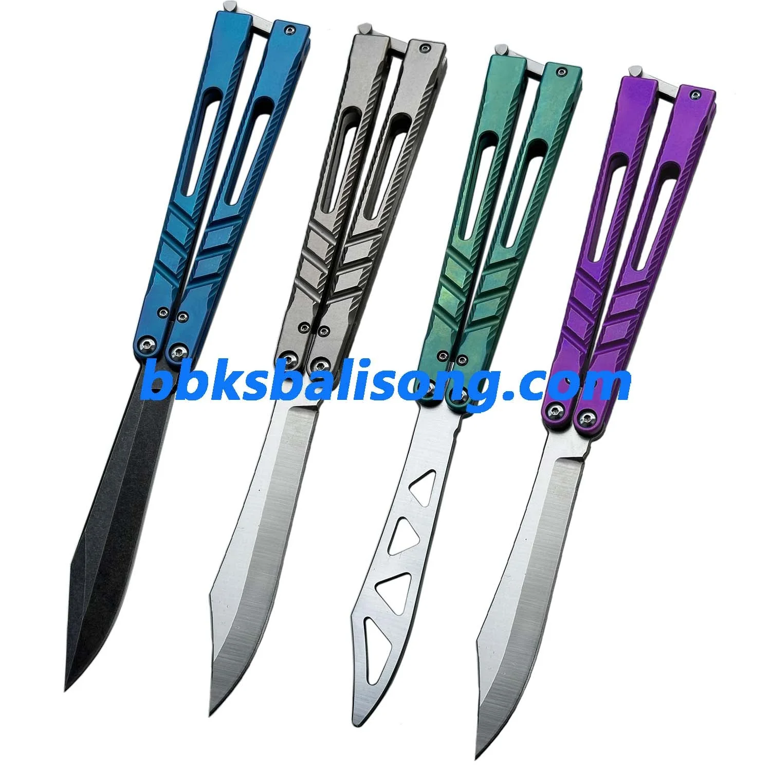 New Theone Channel Alpha Beast (CHAB) V2 Balisong Clone Titanium Handle - Image 10
