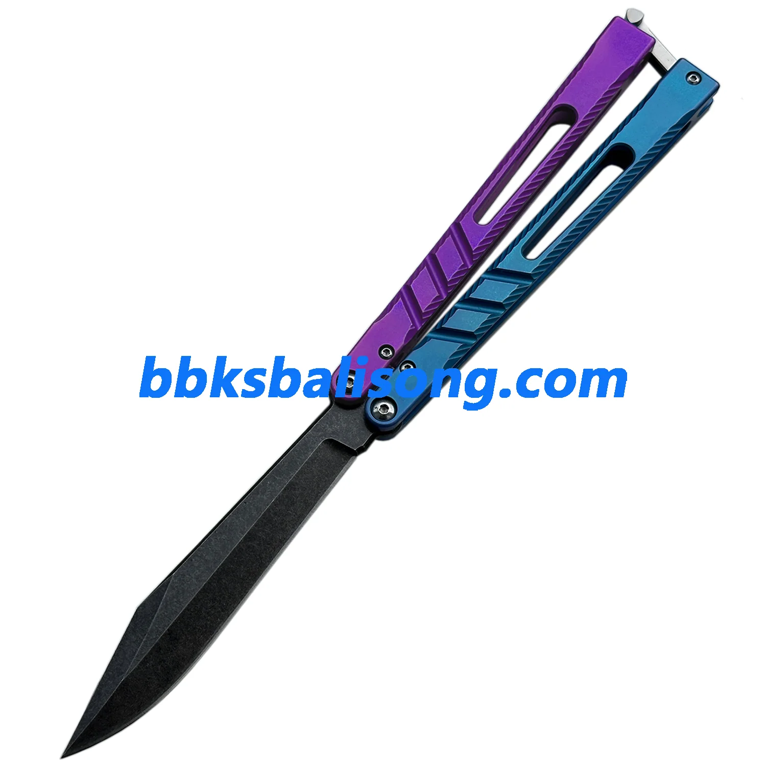New Theone Channel Alpha Beast (CHAB) V2 Balisong Clone Titanium Handle - Image 25