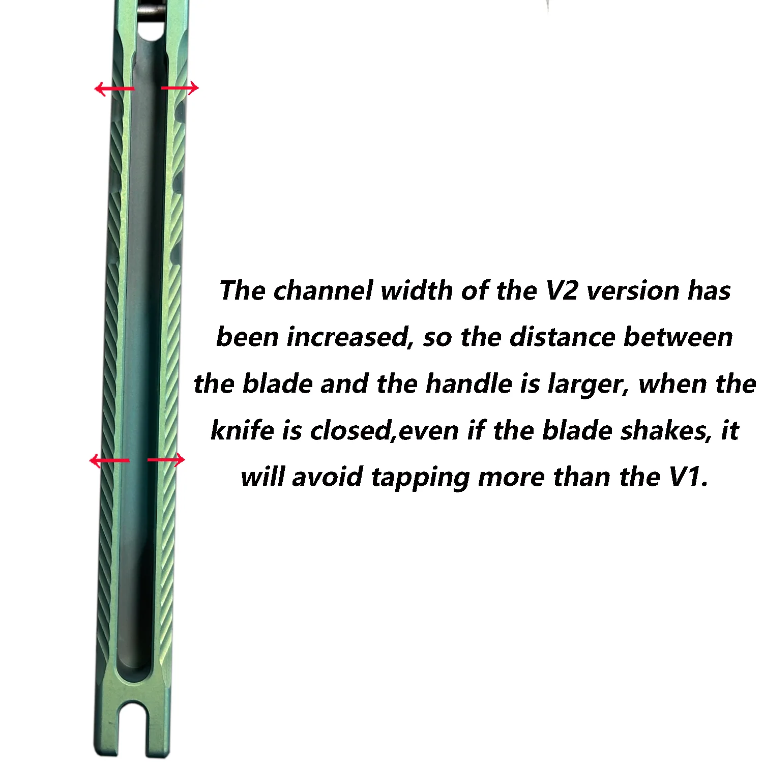 New Theone Channel Alpha Beast (CHAB) V2 Balisong Clone Titanium Handle - Image 4