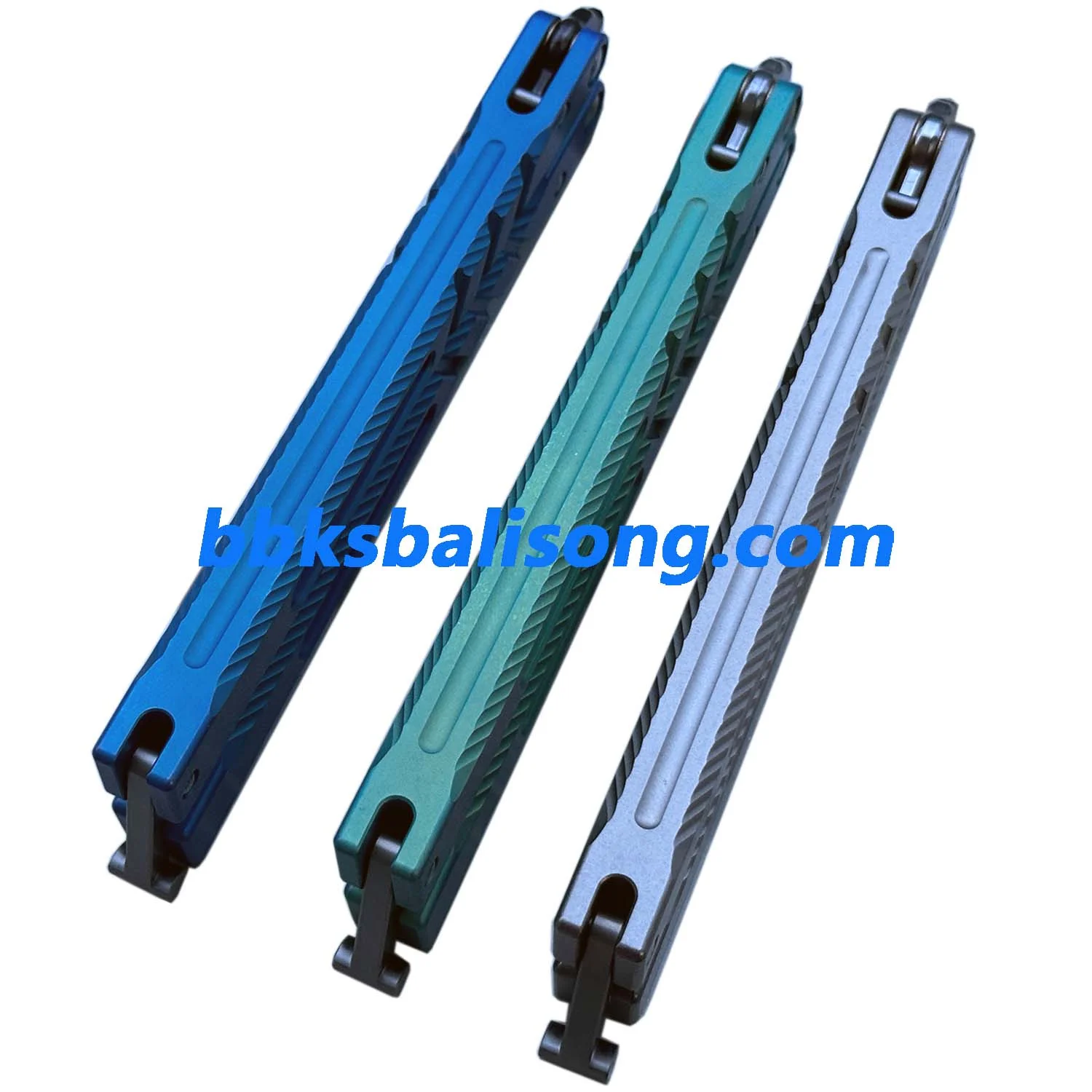 New Theone Channel Alpha Beast (CHAB) V2 Balisong Clone Titanium Handle - Image 9