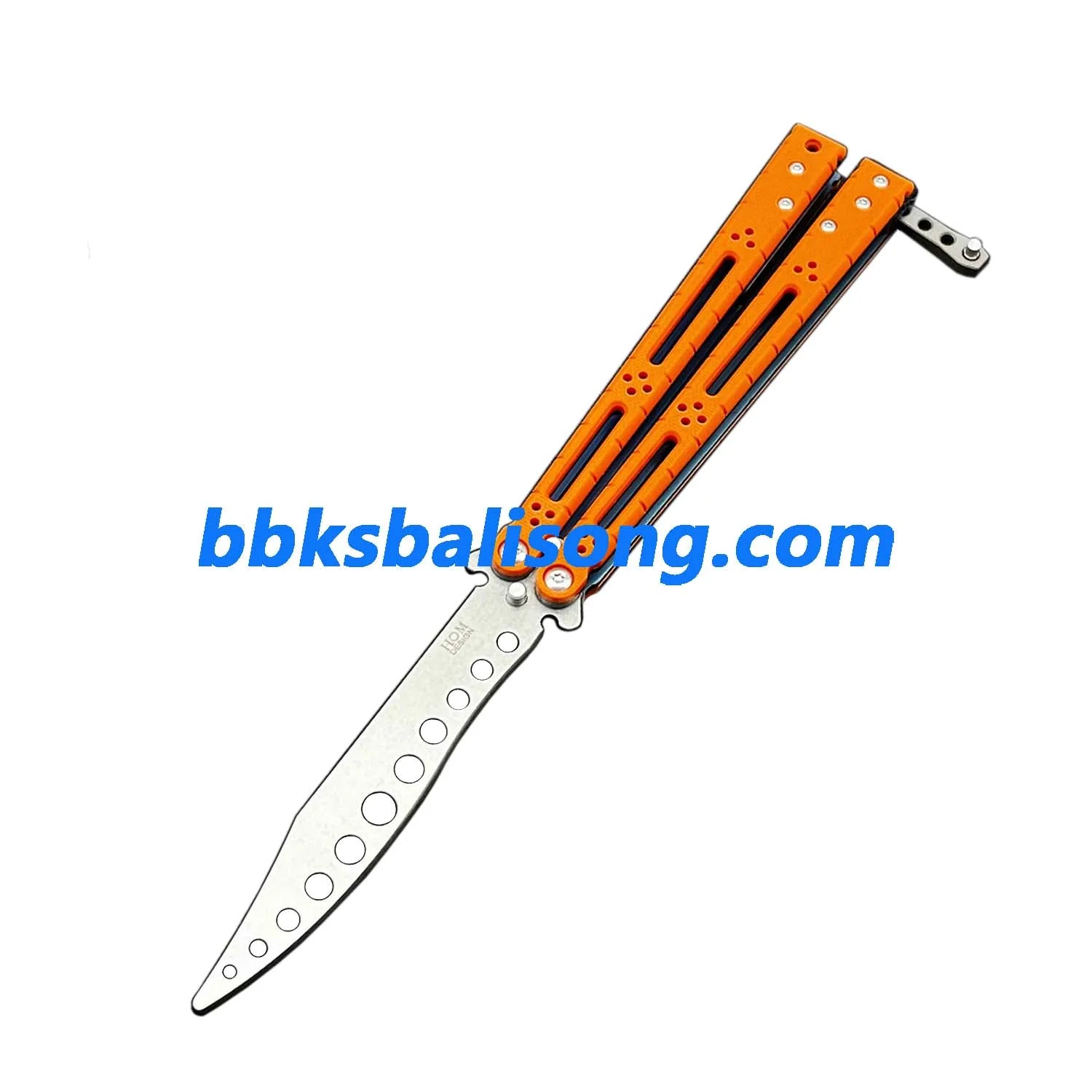 Theone HOM Basilisk Balisong Clone G10 Patch+Titanium Lining Handle - Image 11