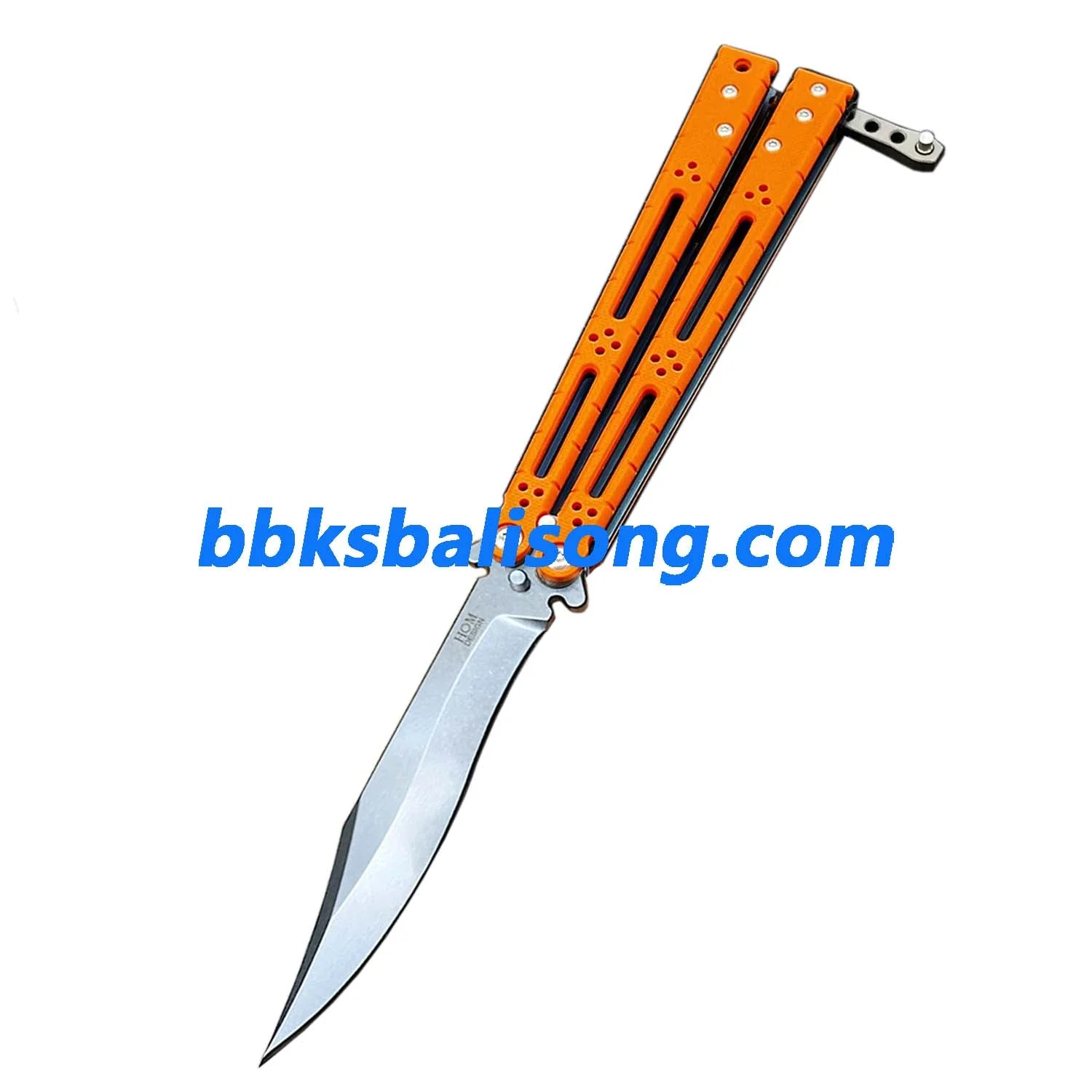 Theone HOM Basilisk Balisong Clone G10 Patch+Titanium Lining Handle - Image 13