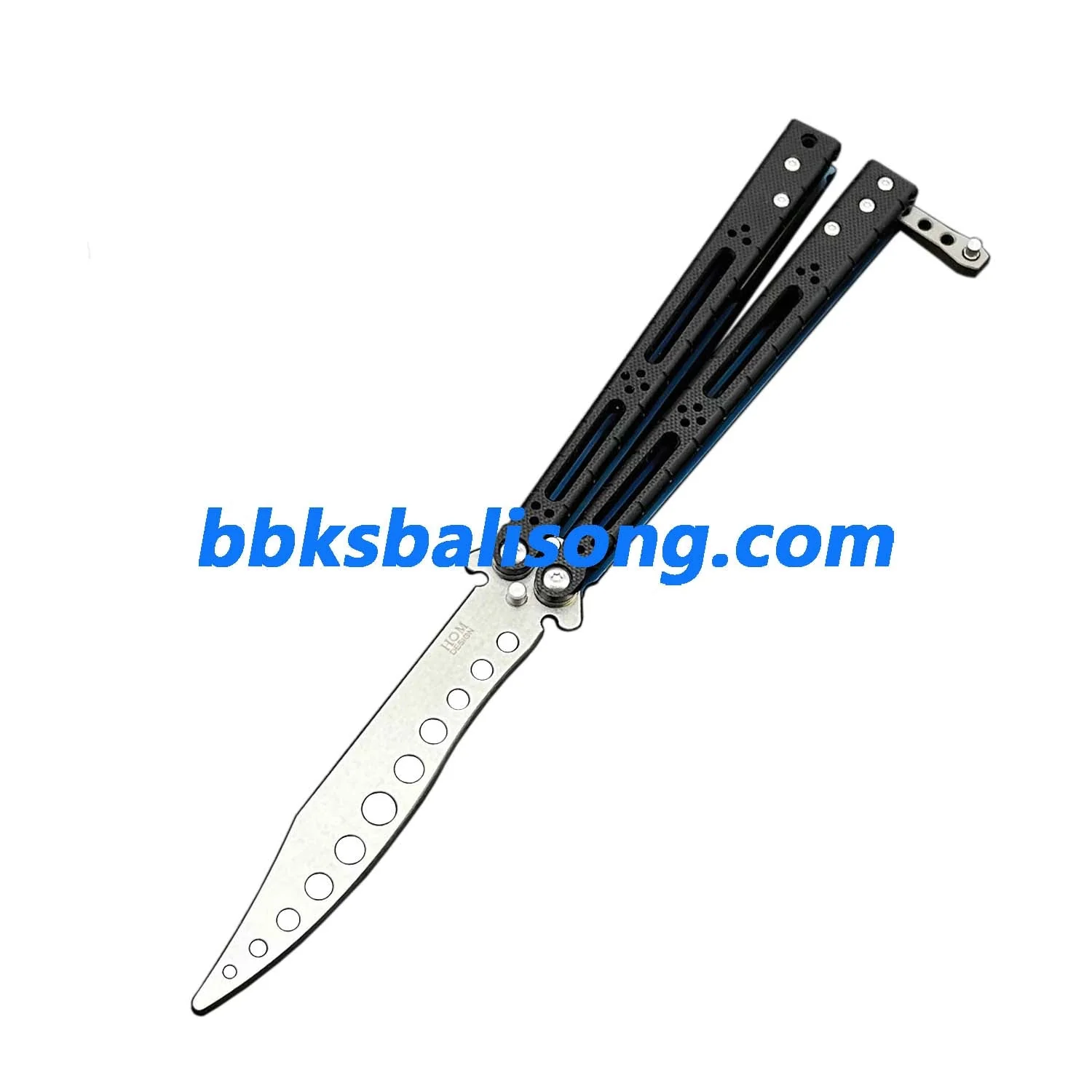 Theone HOM Basilisk Balisong Clone G10 Patch+Titanium Lining Handle - Image 9