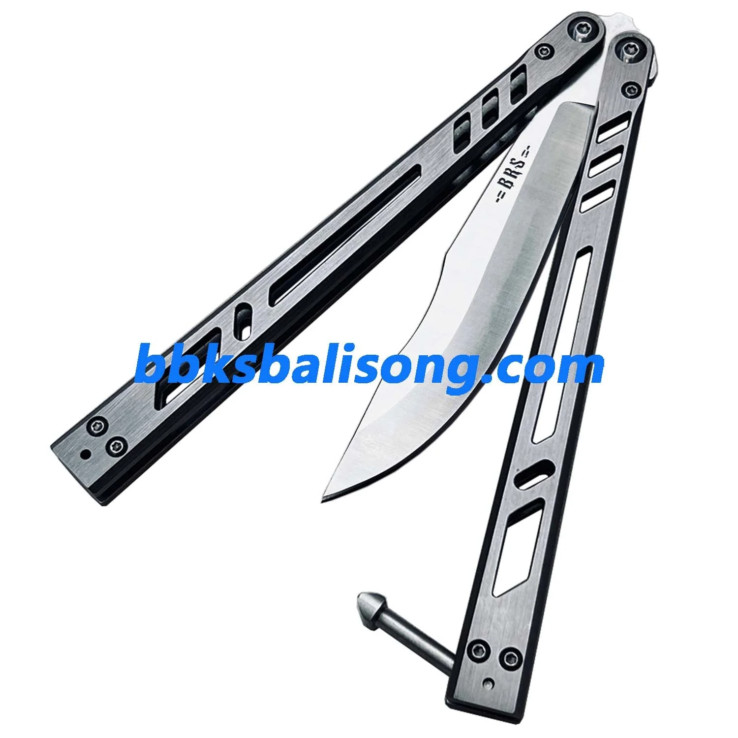 Theone Barebones Balisong Clone Stainless Steel Handle - Image 2