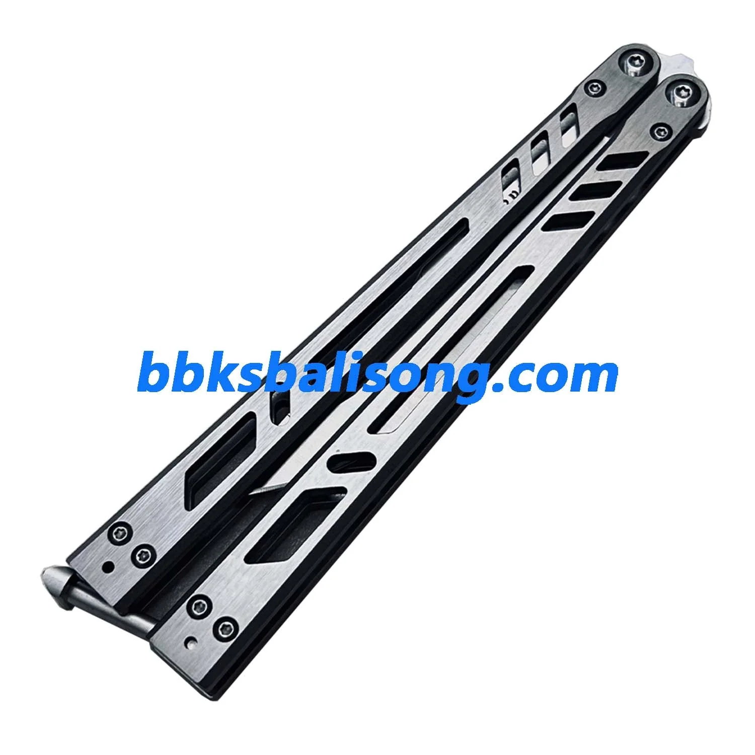 Theone Barebones Balisong Clone Stainless Steel Handle - Image 5