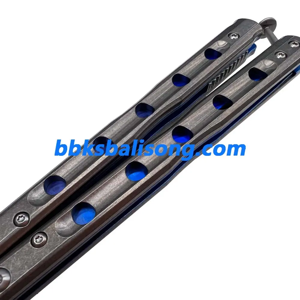 Theone Benchmade 51 (BM51) V6 Balisong Clone Titanium Handle Bushing System - Image 4