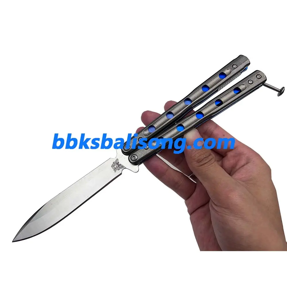 Theone Benchmade 51 (BM51) V6 Balisong Clone Titanium Handle Bushing System - Image 5